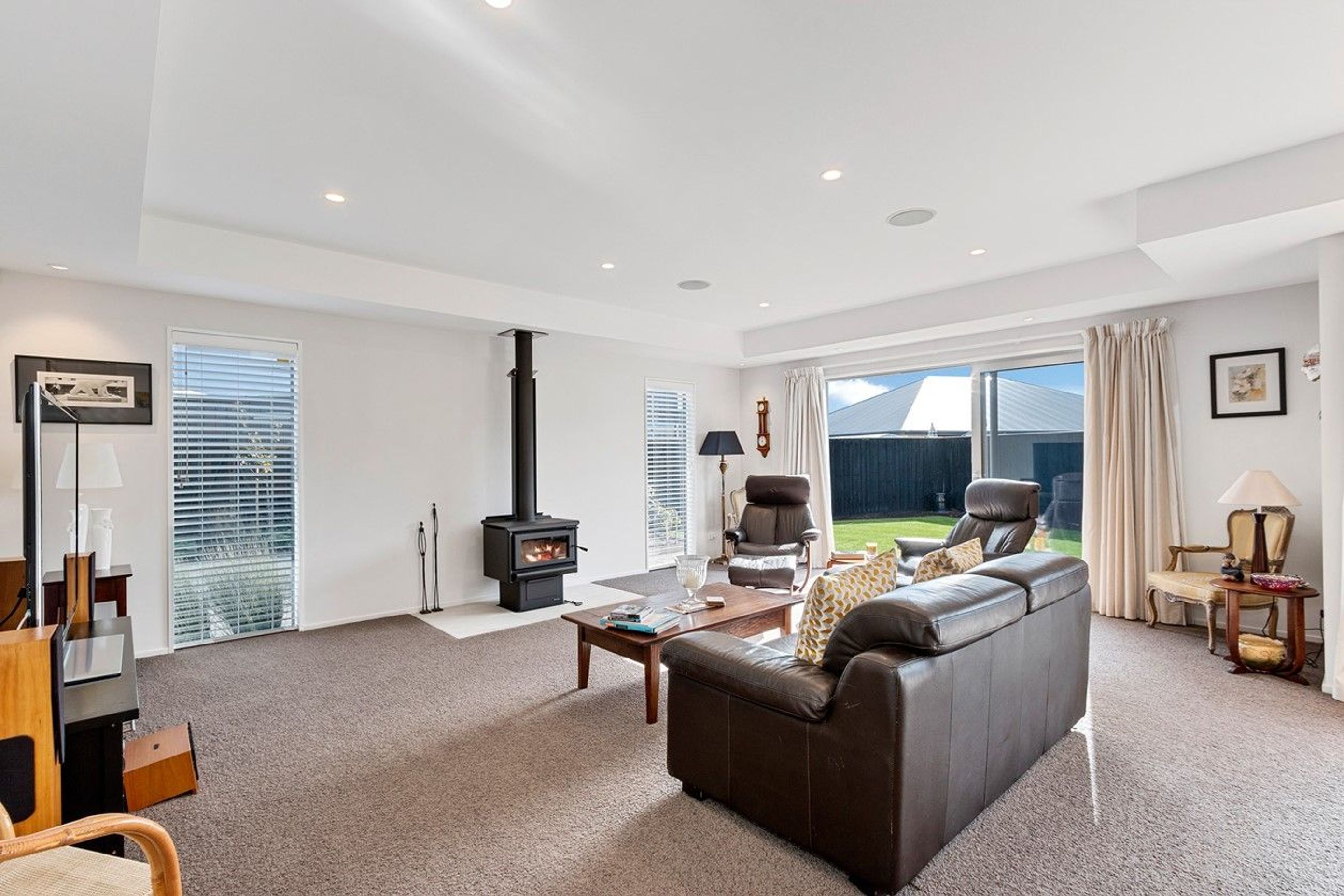Supply and installation of logfire.  Photo credit:  Homes by Parklane