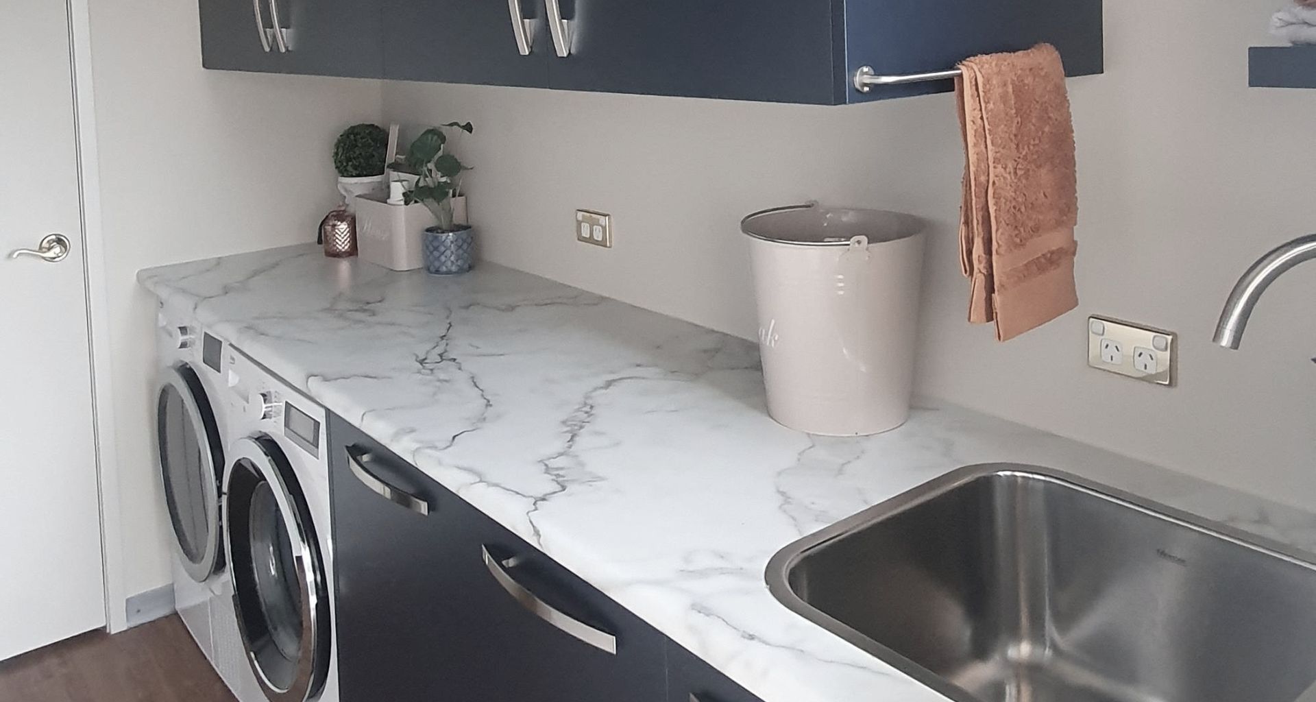 Optimizing Space, Laundry Makeover banner