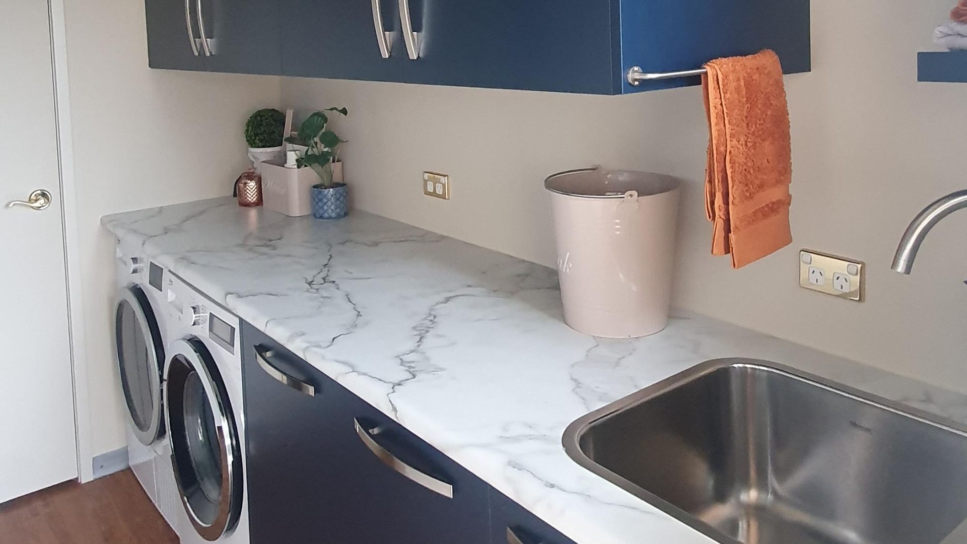Optimizing Space, Laundry Makeover banner