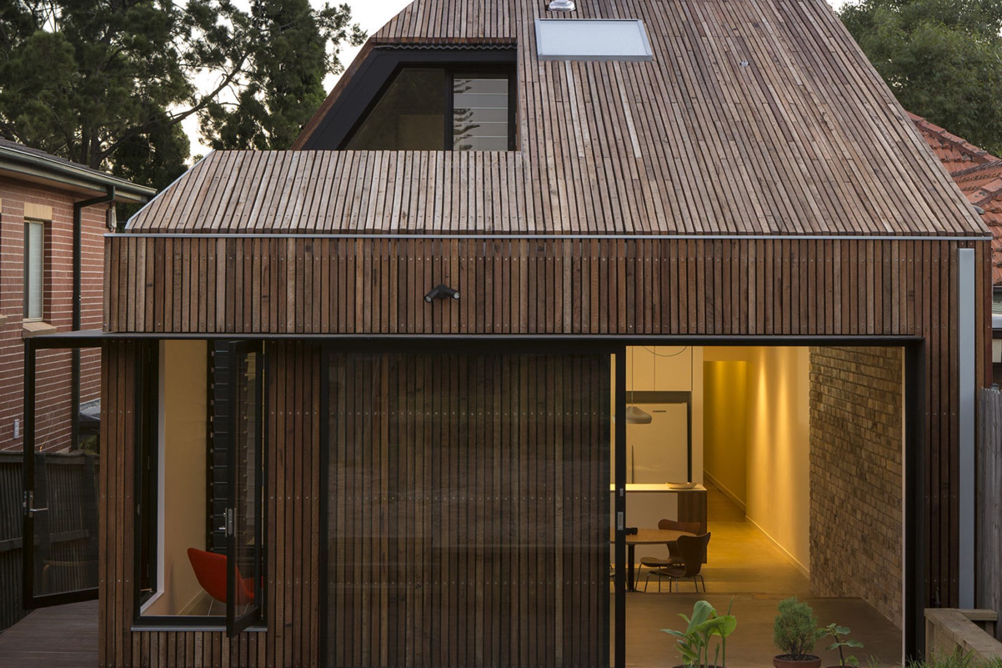Cut-away Roof House
