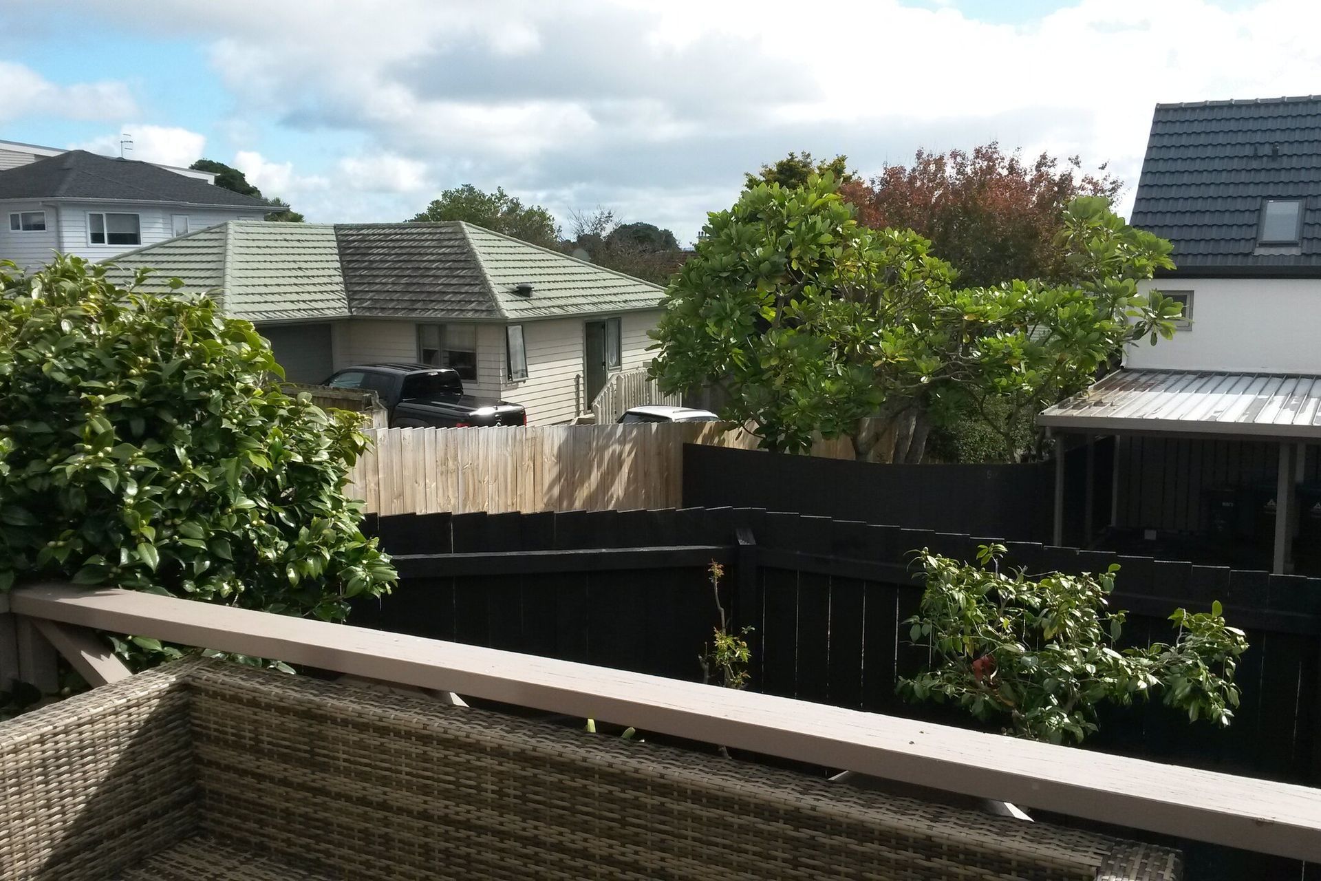 The space before had no privacy from the neighbours