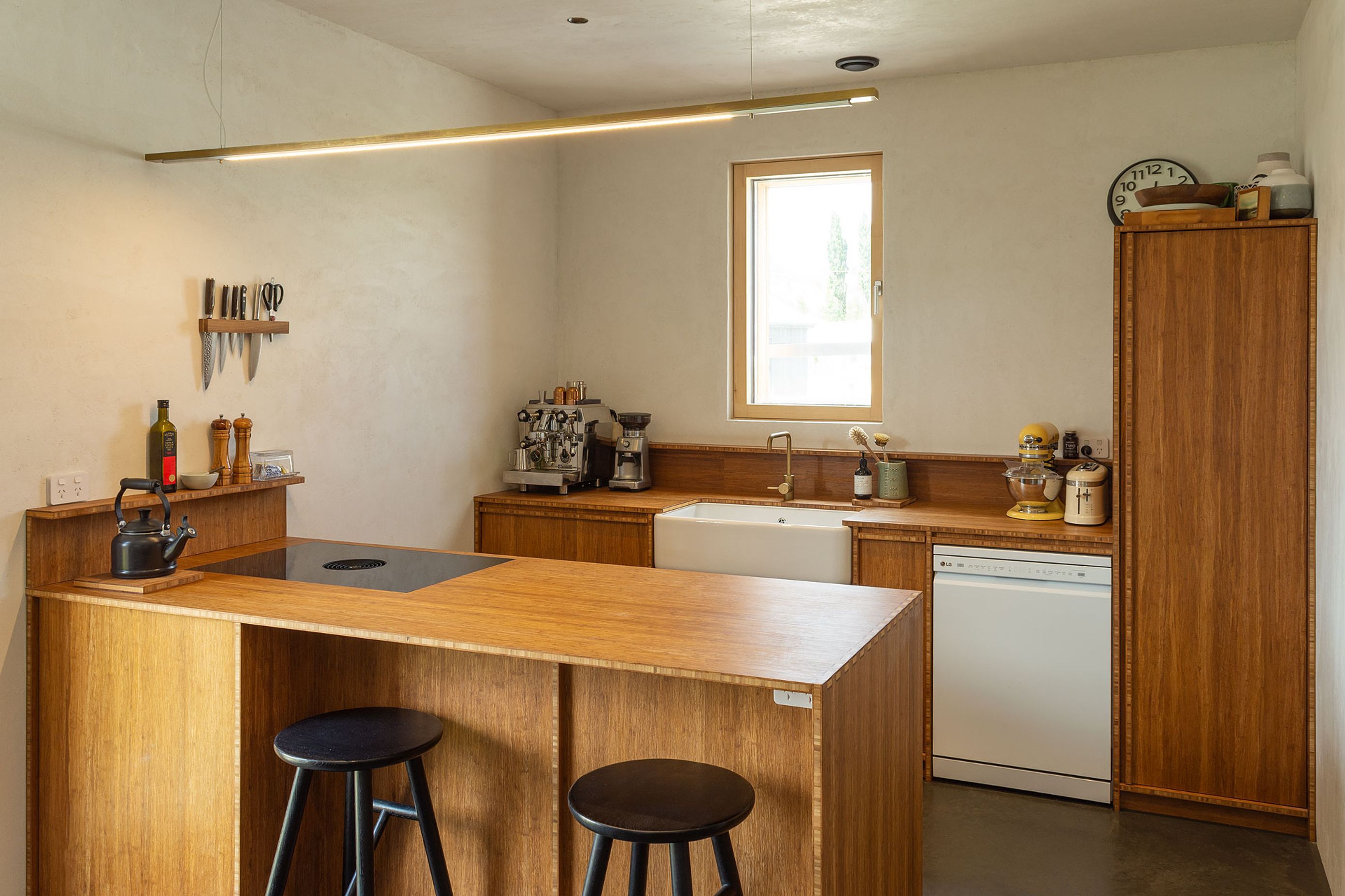 Passive House With Bamboo Kitchen