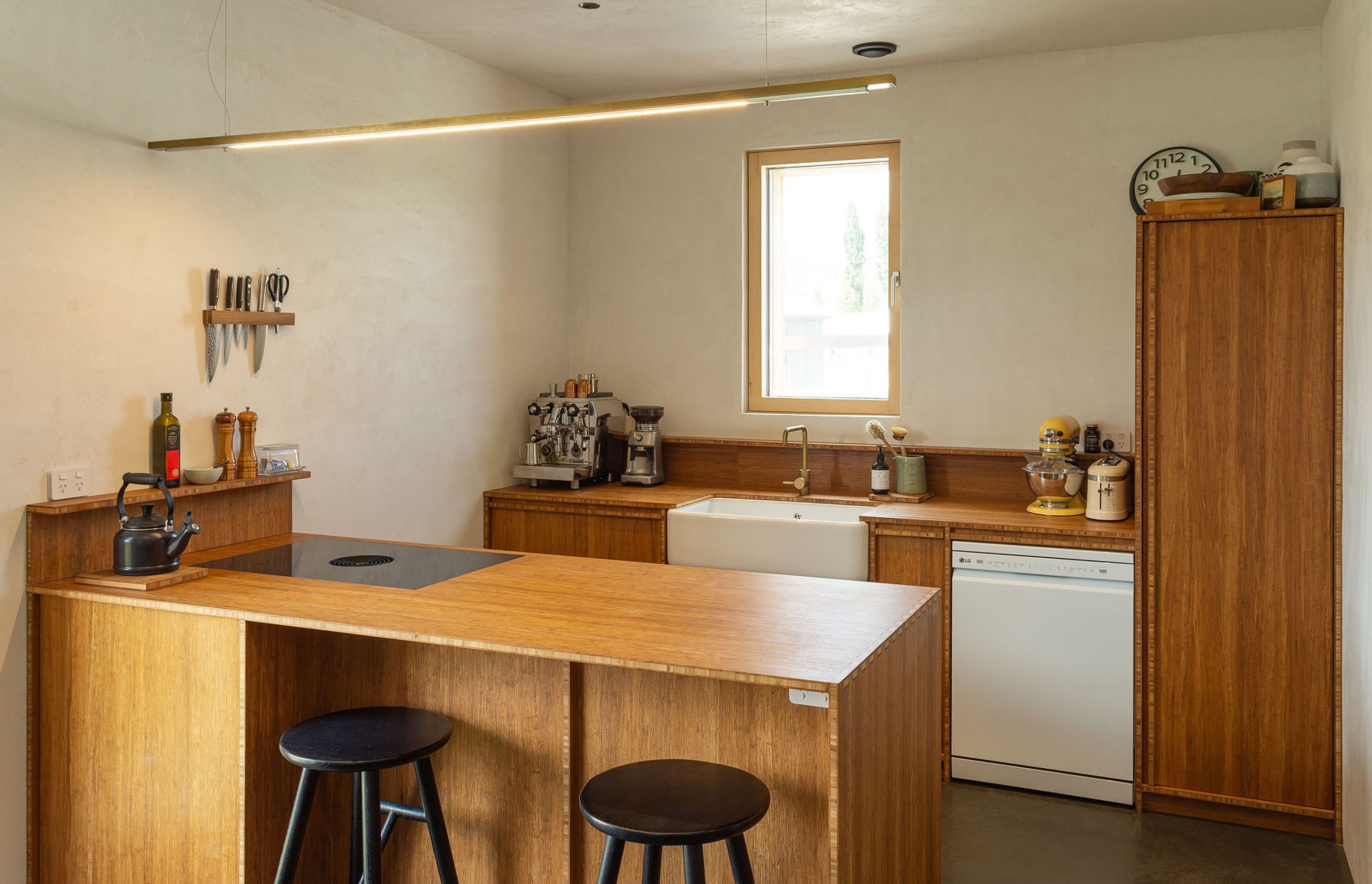 Passive House With Bamboo Kitchen