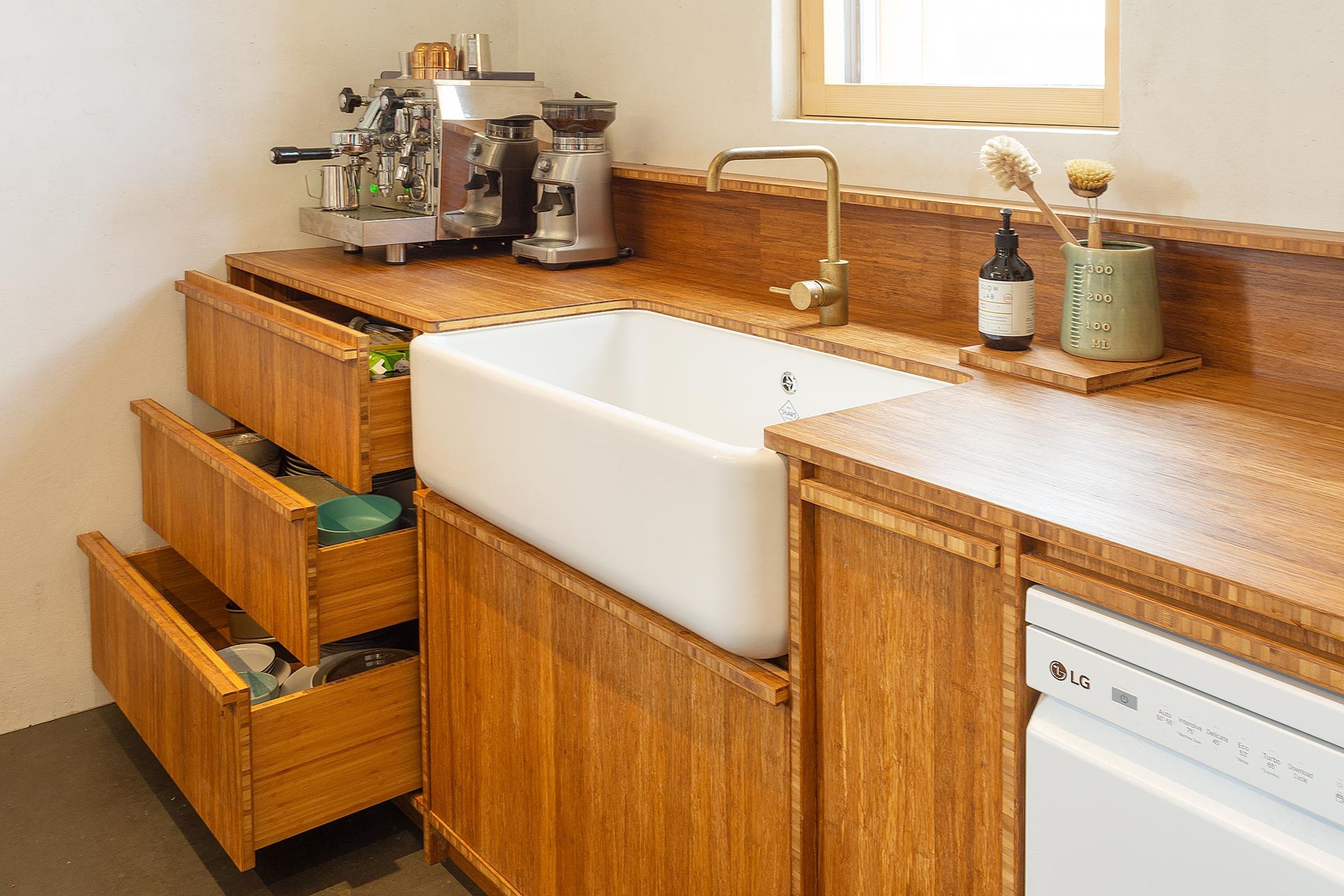Passive House With Bamboo Kitchen