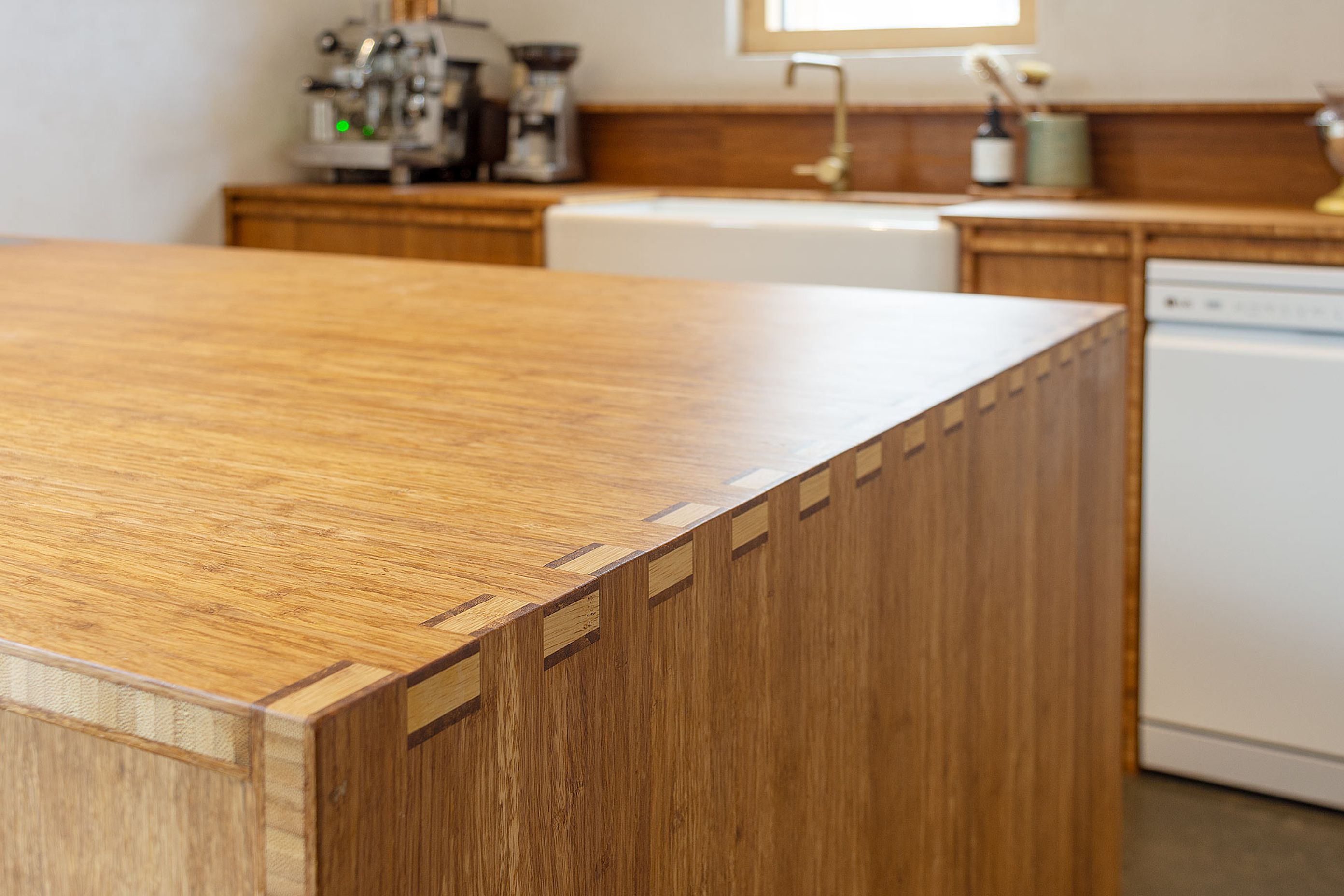 Passive House With Bamboo Kitchen