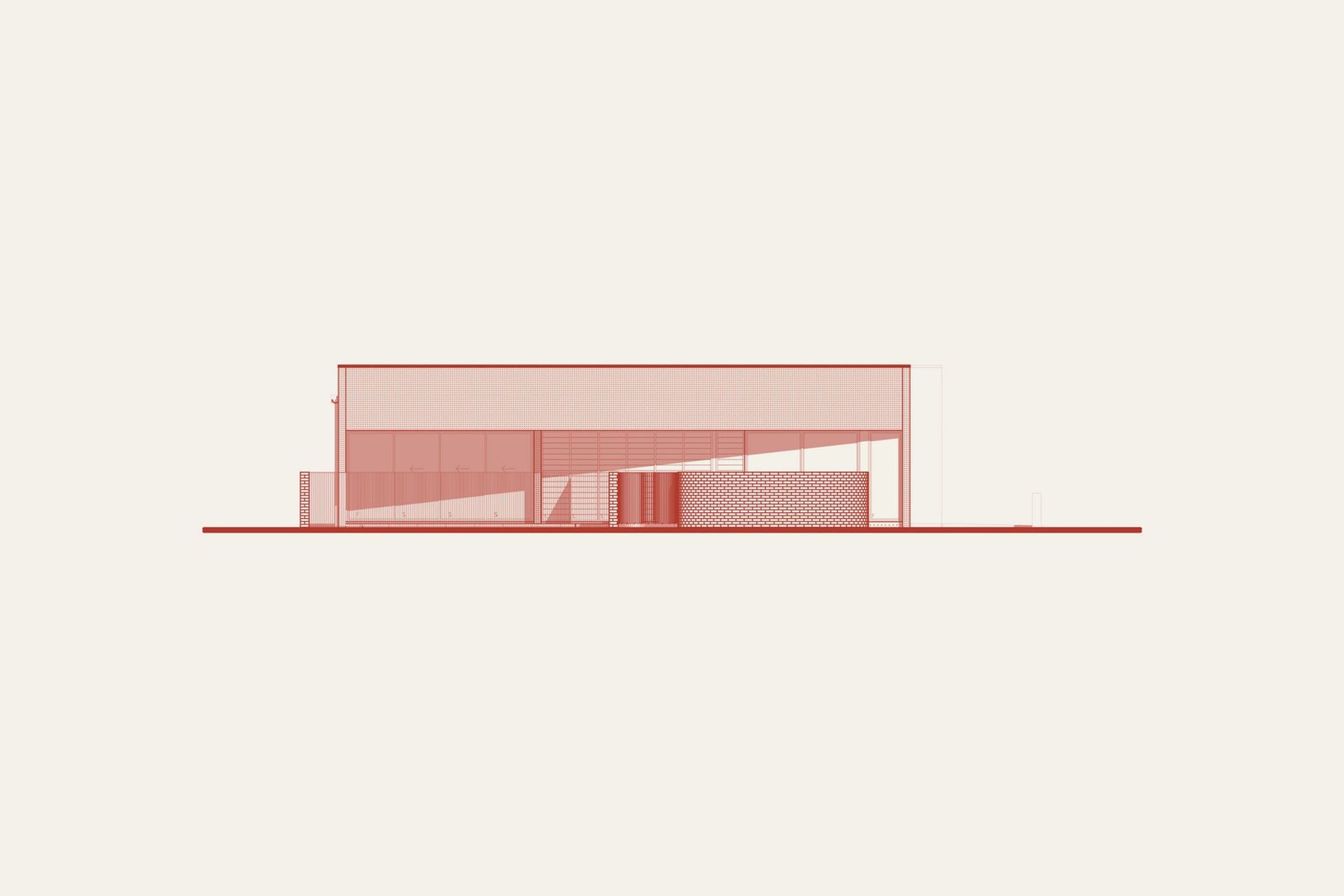 Warrego - Elevation. Side elevation drawing.