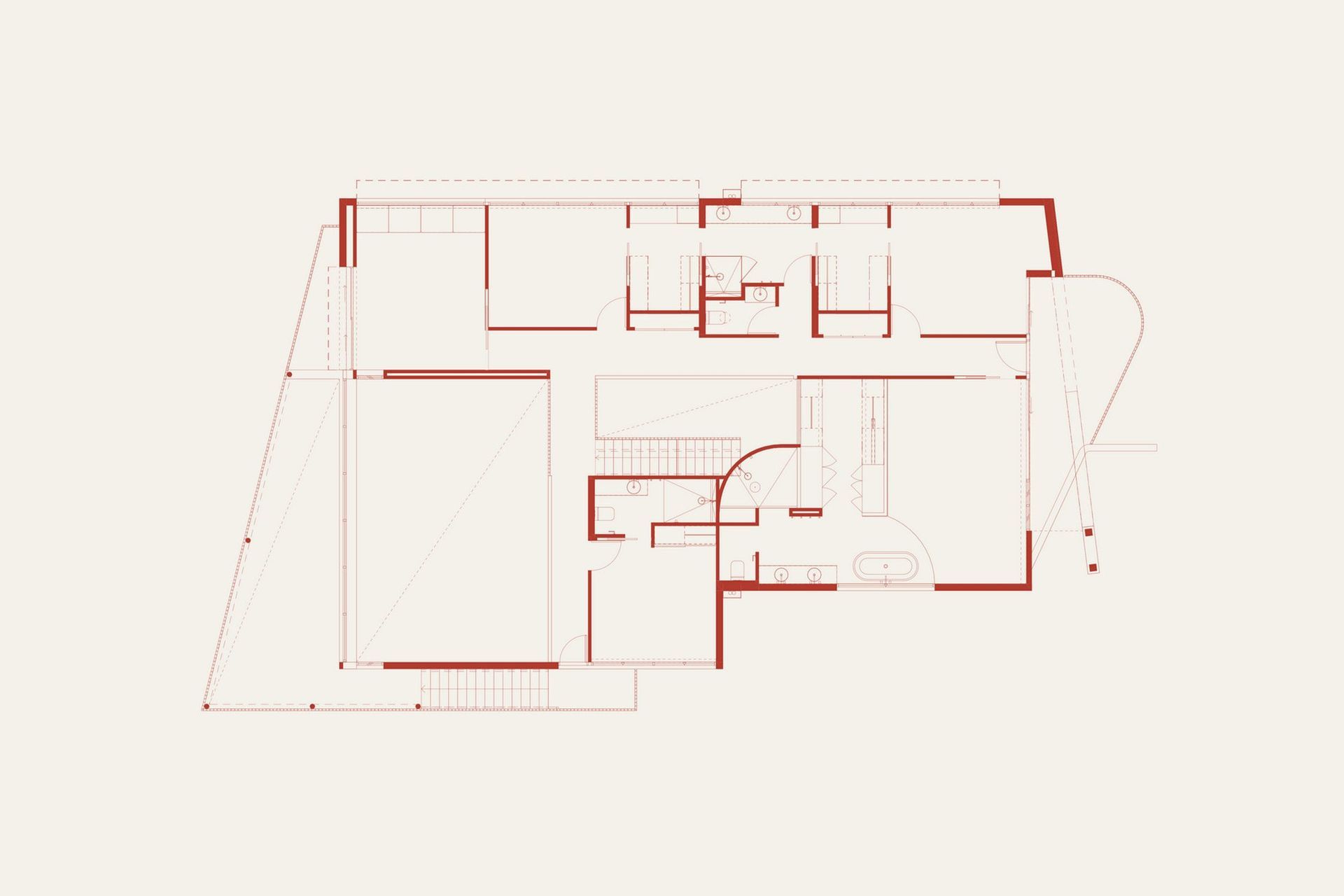 Zaremba Residence - Floor Plan. Ground floor plan.