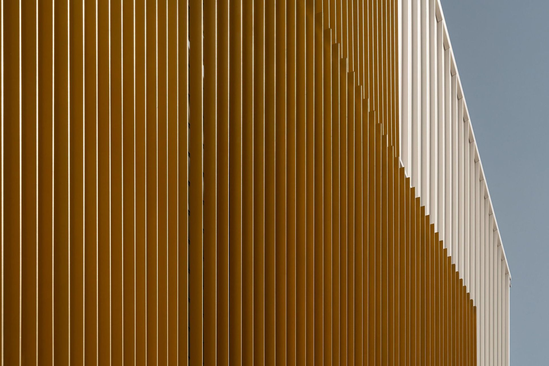 The Smith - Exterior. Detail of vertical timber battens.