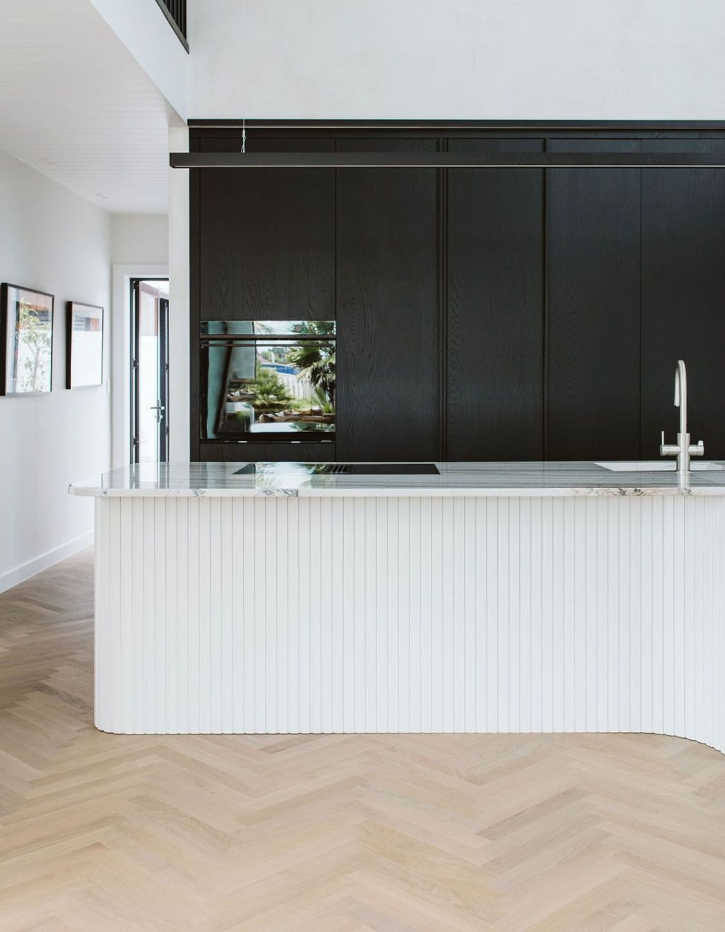 Niwi Residence - Timber Herringbone Flooring + Timber Veneer