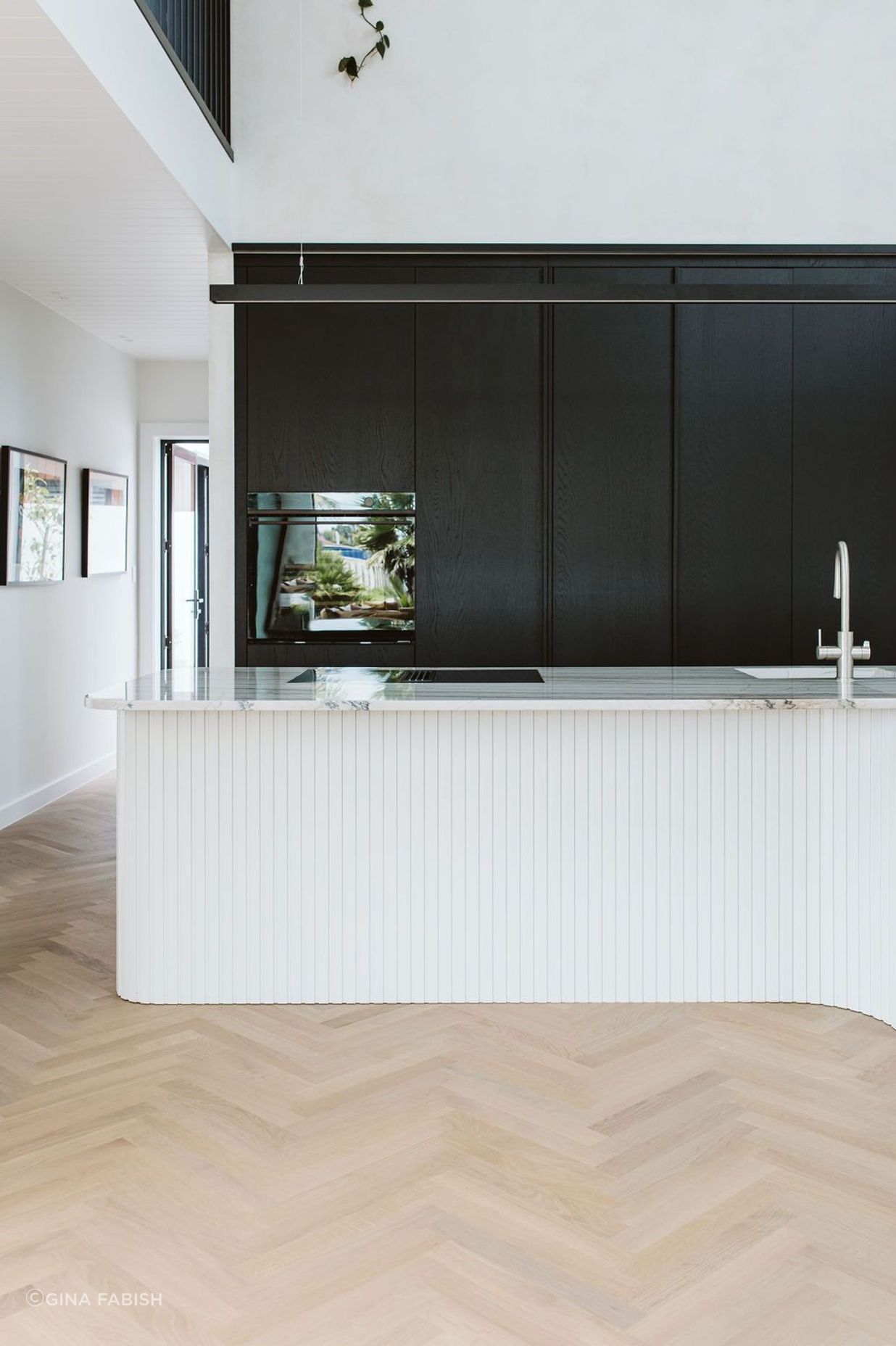 Niwi Residence - Timber Herringbone Flooring + Timber Veneer