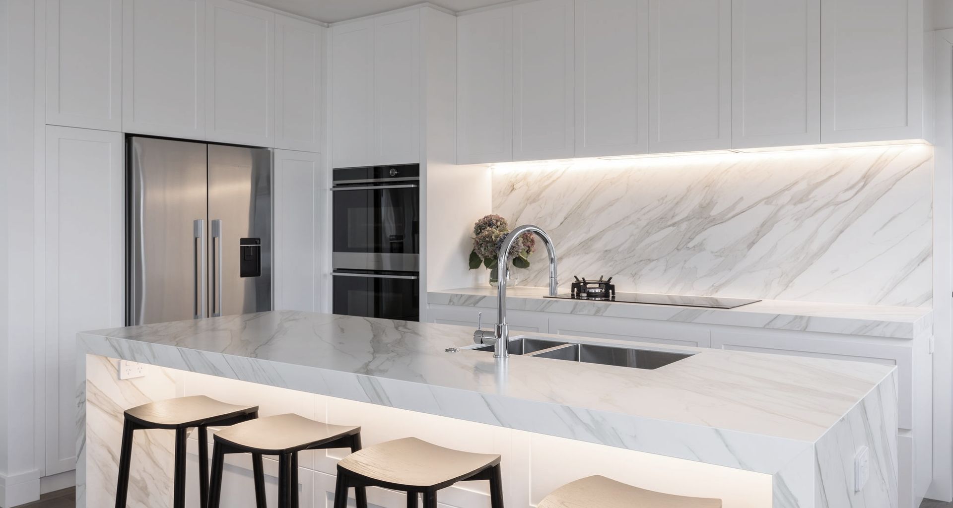 White Marble Kitchen banner