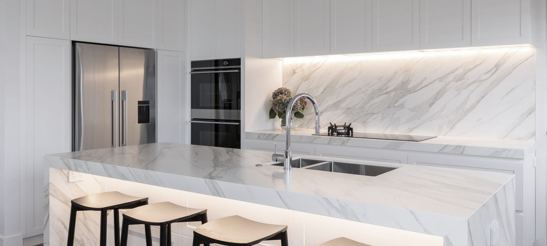 White Marble Kitchen banner