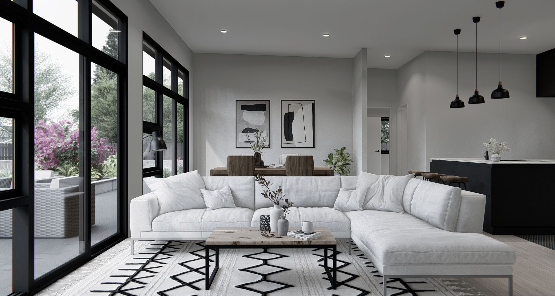 Living and Kitchen - Bayview Auckland Project banner