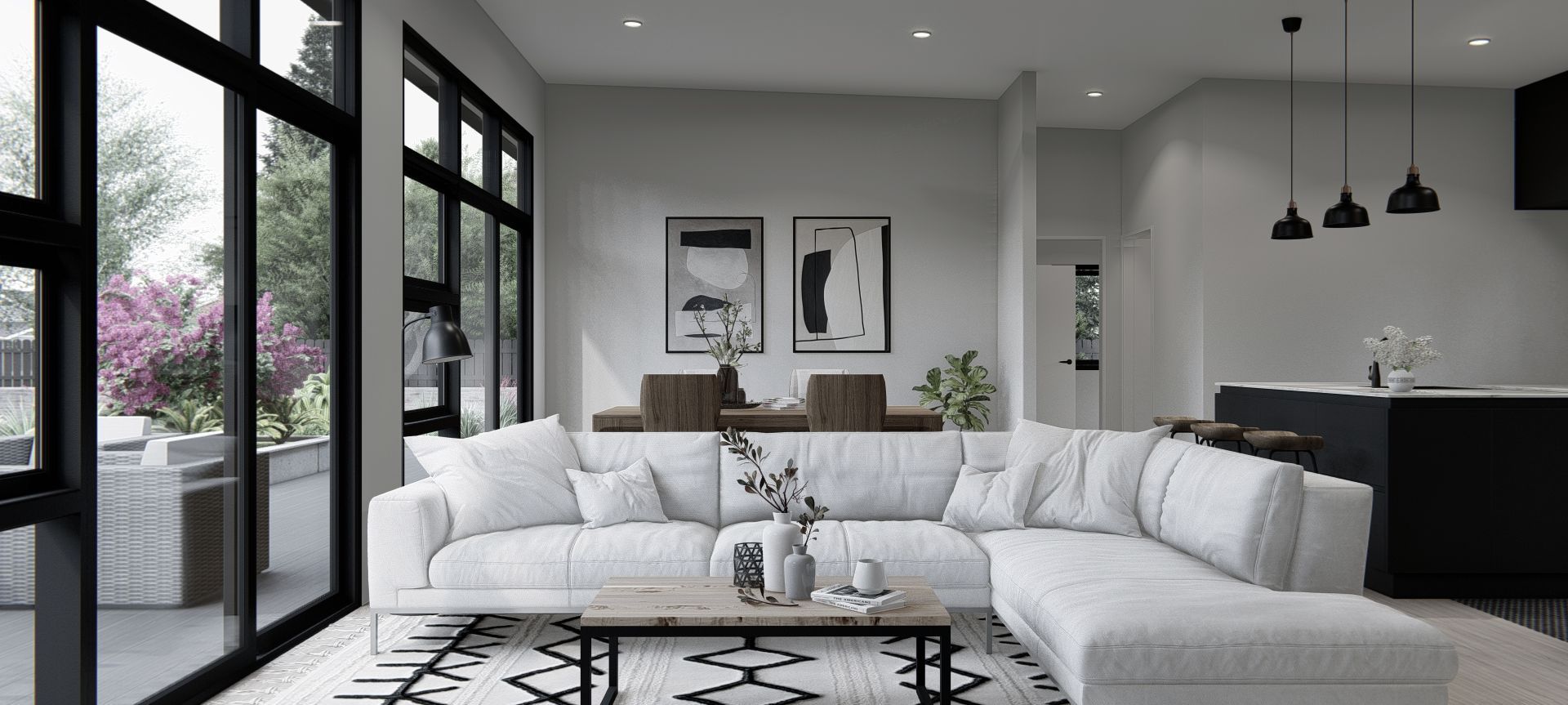 Living and Kitchen - Bayview Auckland Project banner