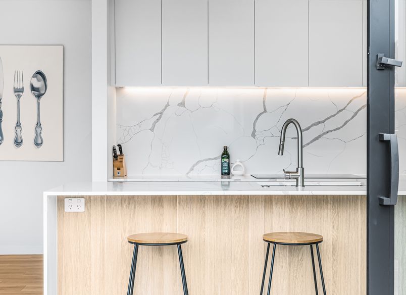 Timeless Elegance in White and Oak