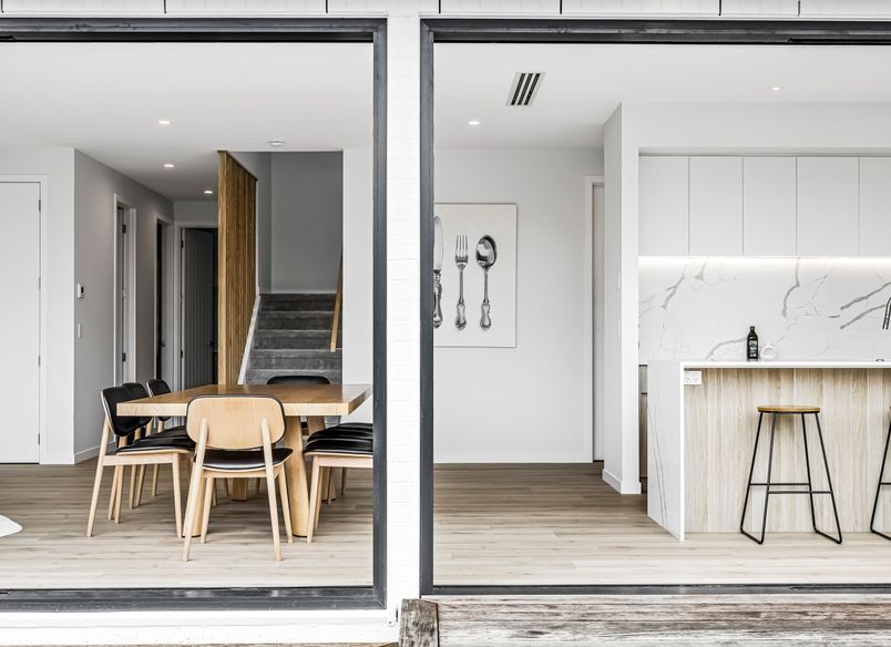 Timeless Elegance in White and Oak