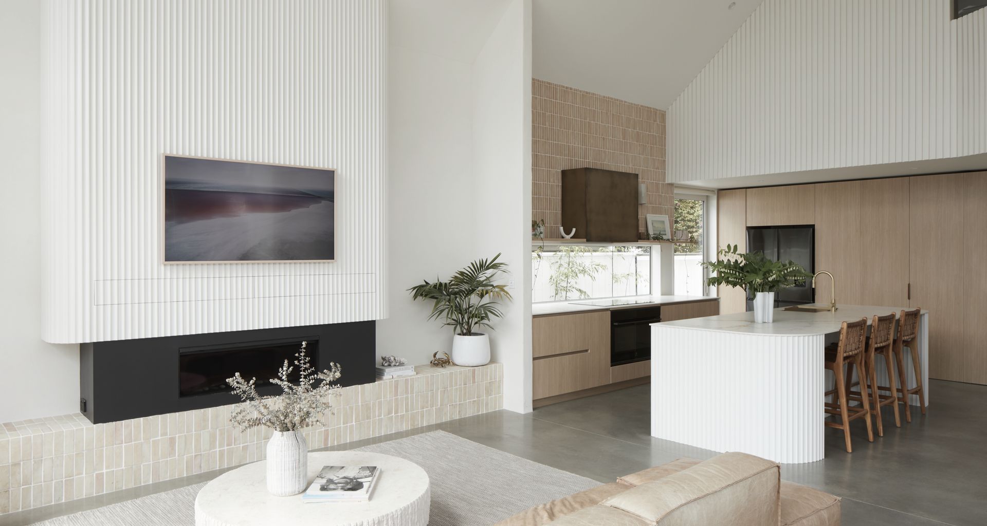 Elegant Kitchen and Living banner
