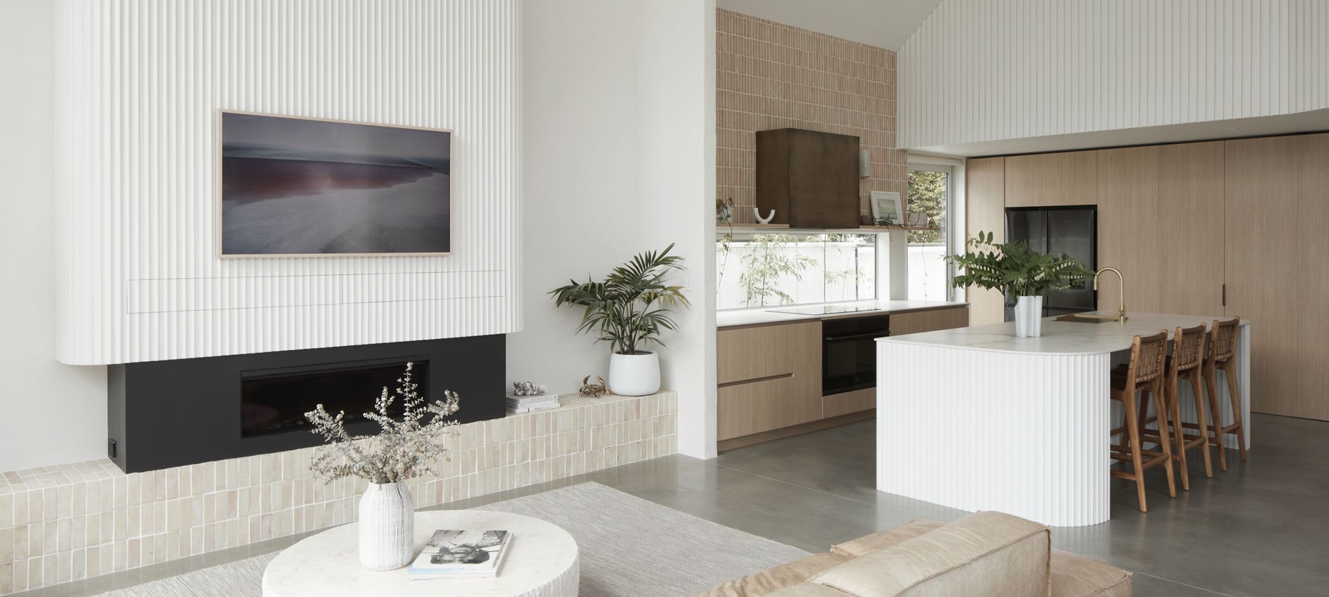 Elegant Kitchen and Living banner