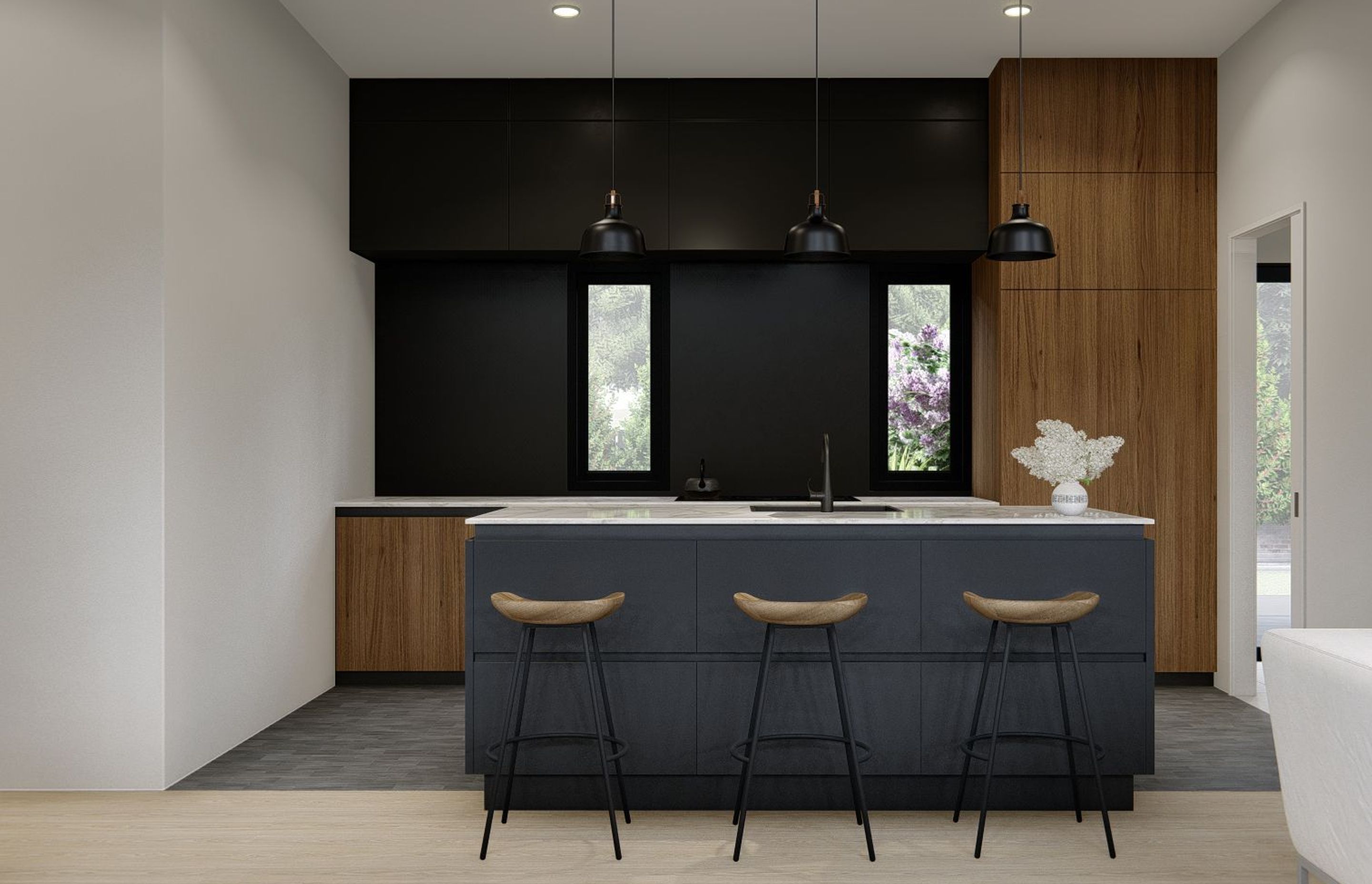 Living and Kitchen - Bayview Auckland Project