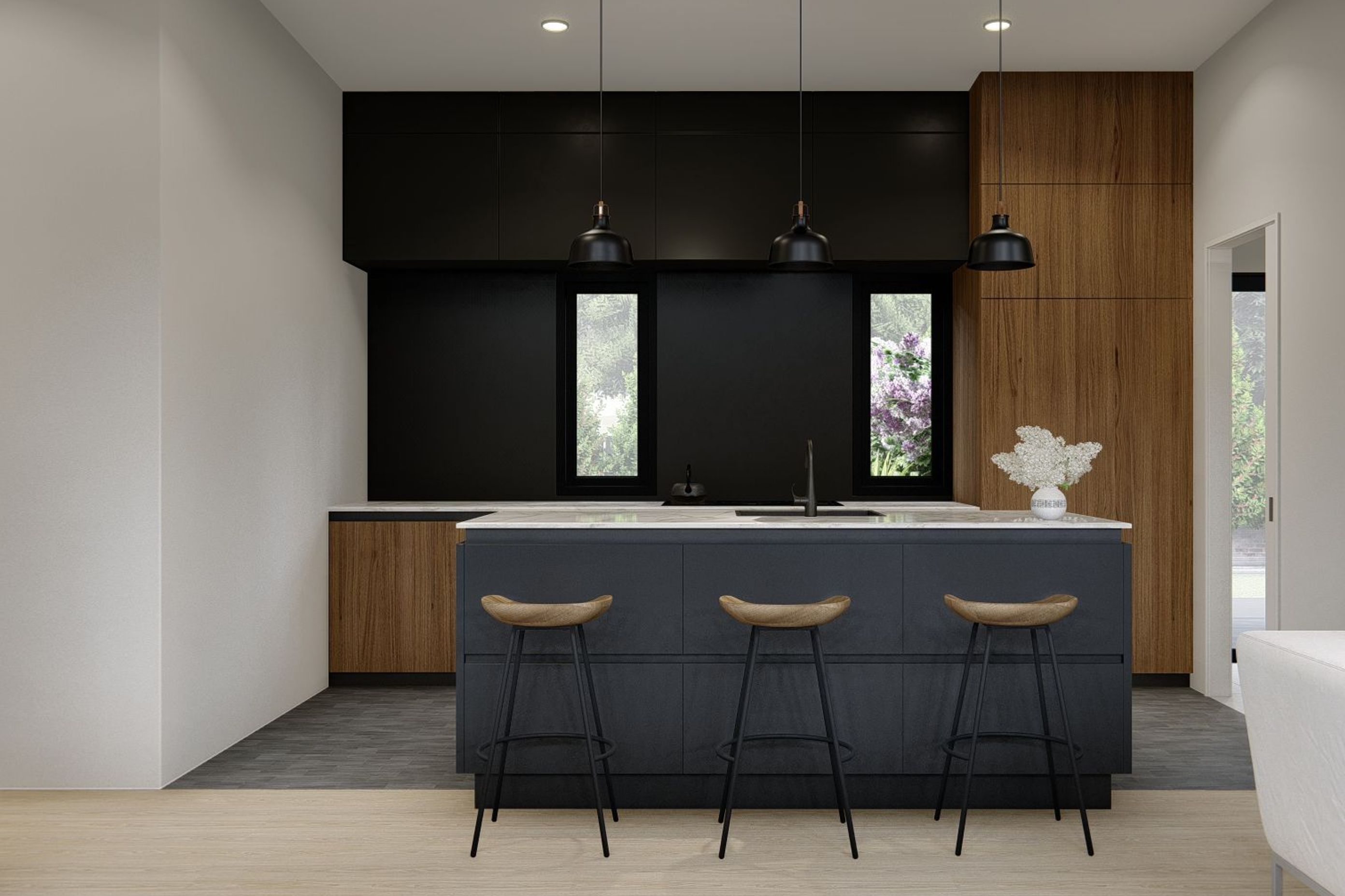 Living and Kitchen - Bayview Auckland Project