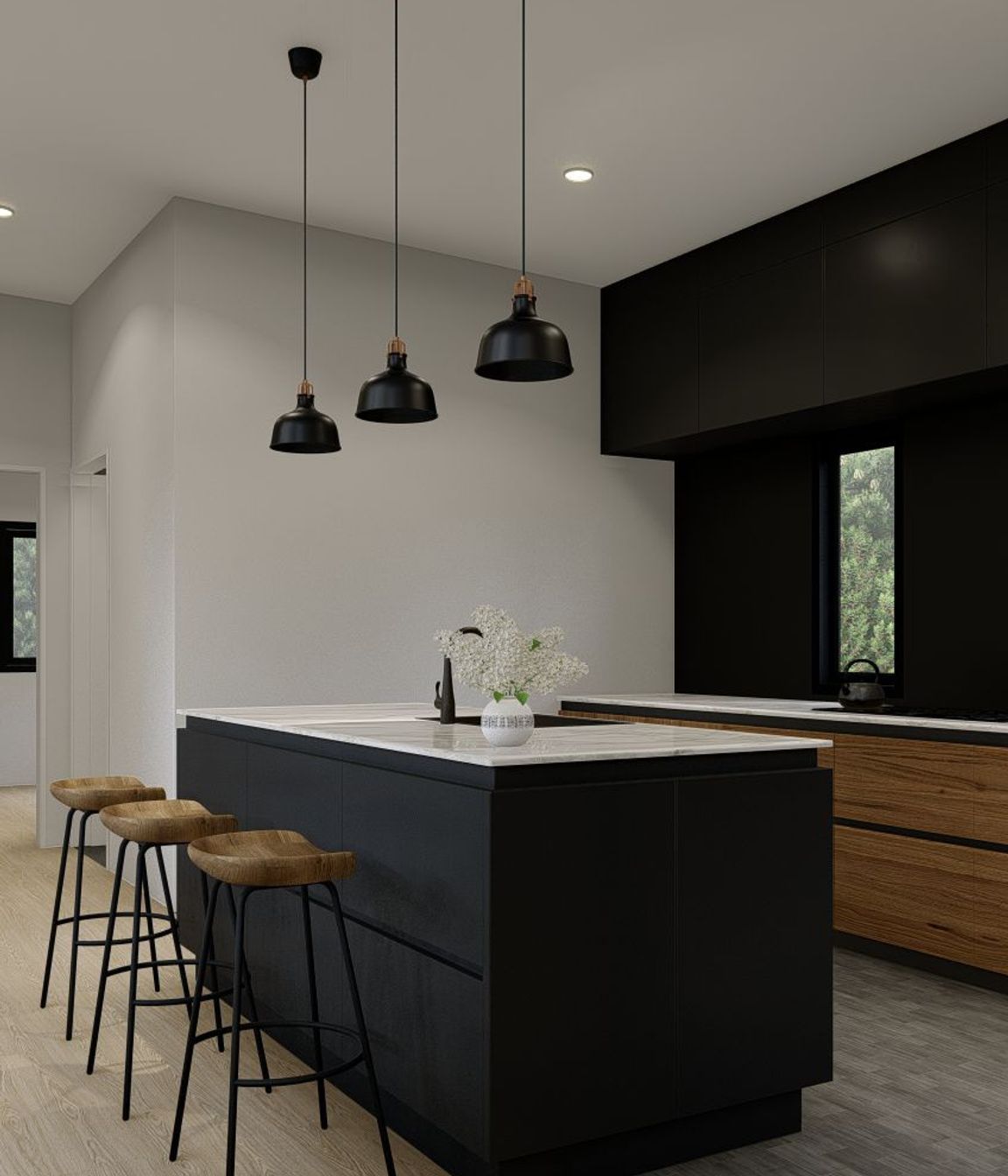 Living and Kitchen - Bayview Auckland Project