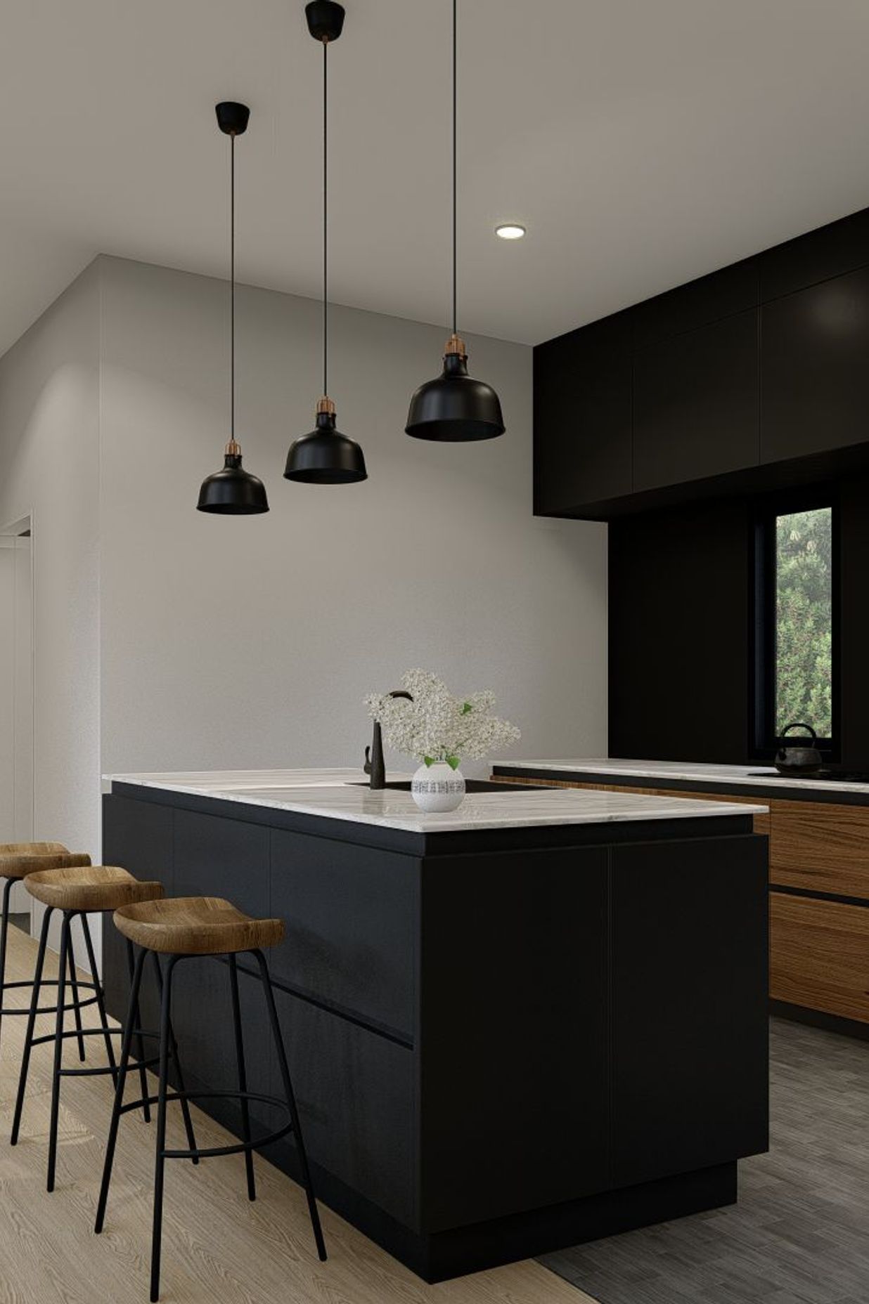 Living and Kitchen - Bayview Auckland Project