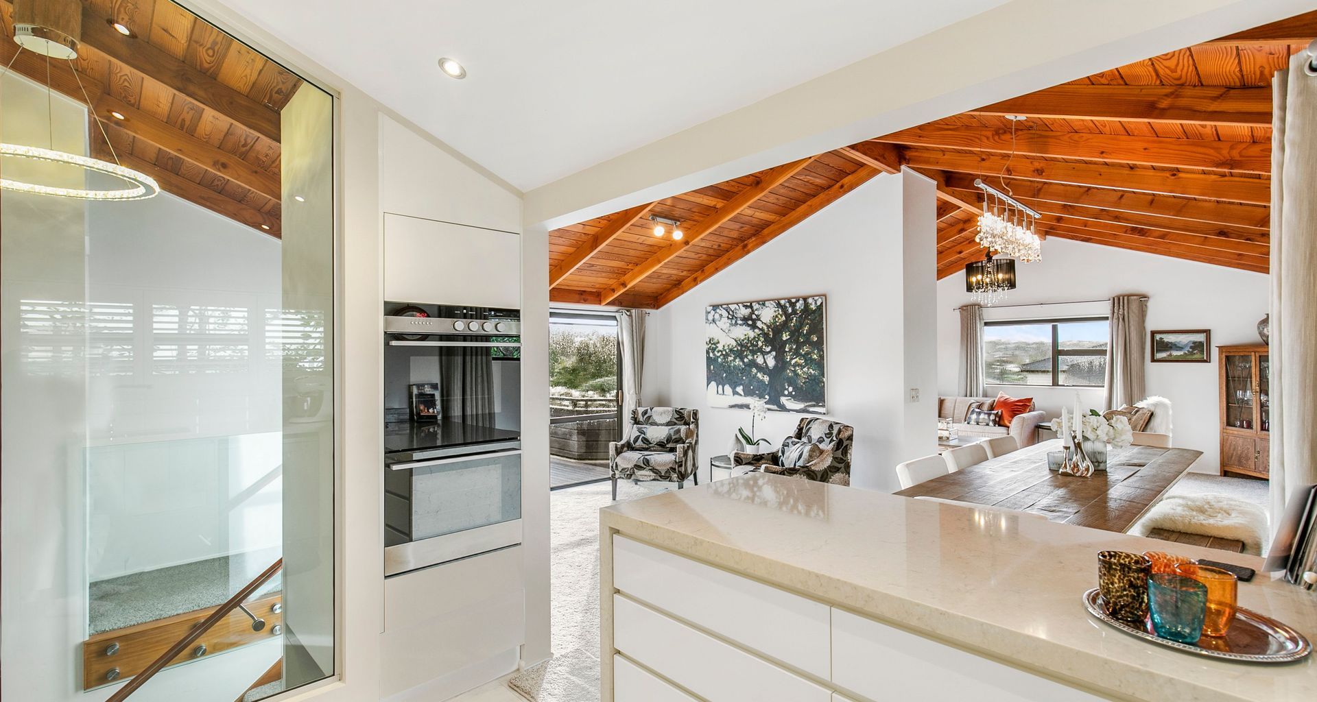 “From Stairs to Storage: How Recessing a Wall Oven can Transform the Kitchen” banner