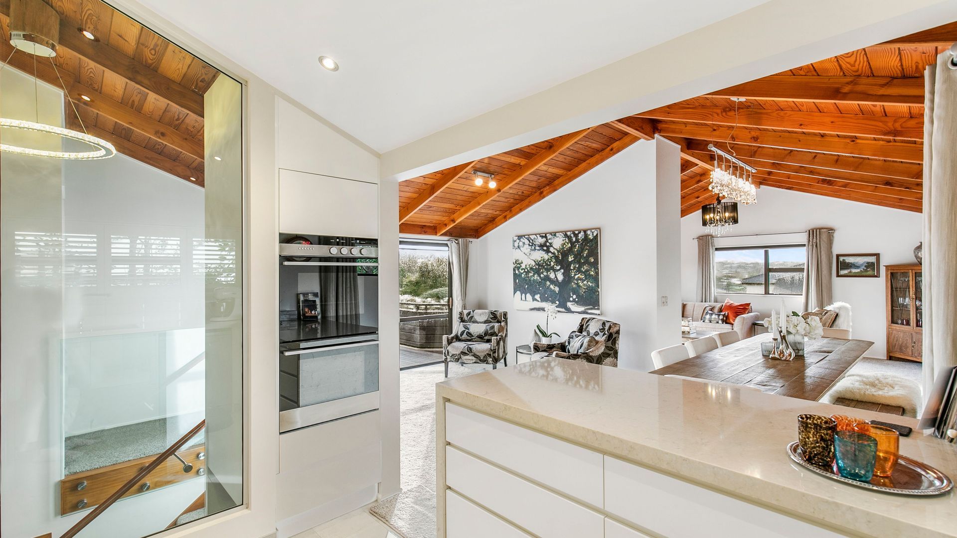 “From Stairs to Storage: How Recessing a Wall Oven can Transform the Kitchen” banner