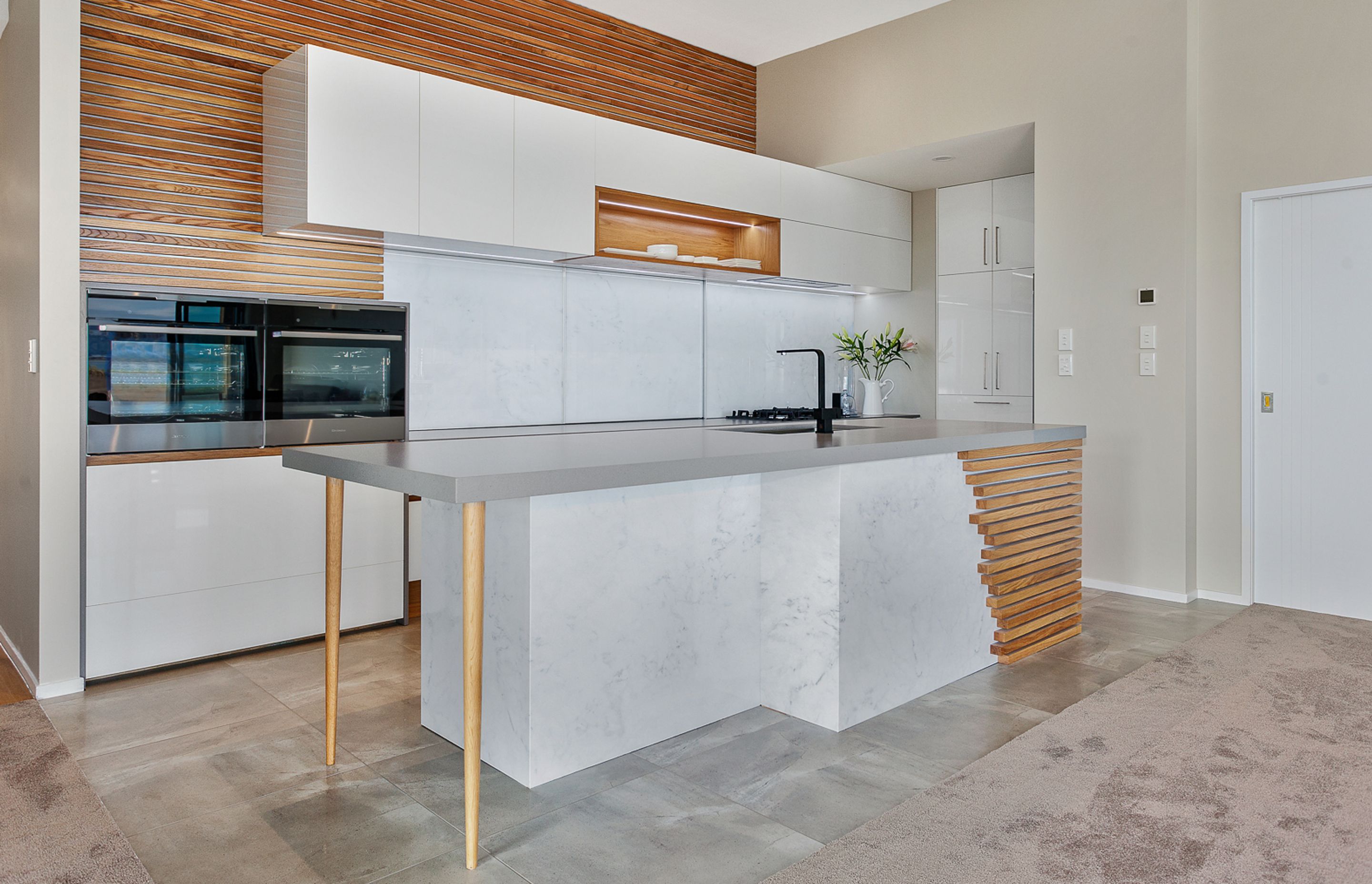 The Oak And Marble Kitchen