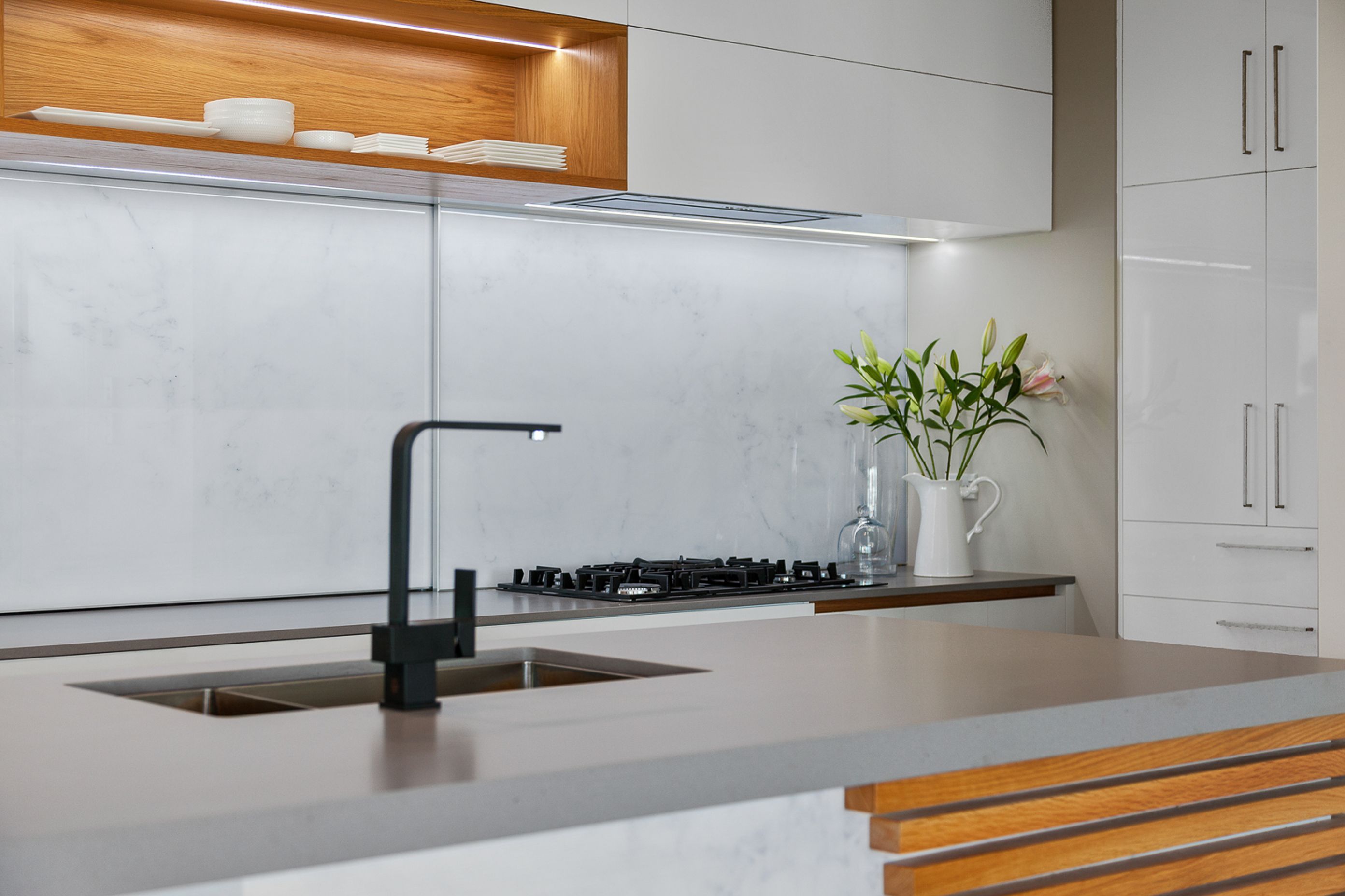 The Oak And Marble Kitchen