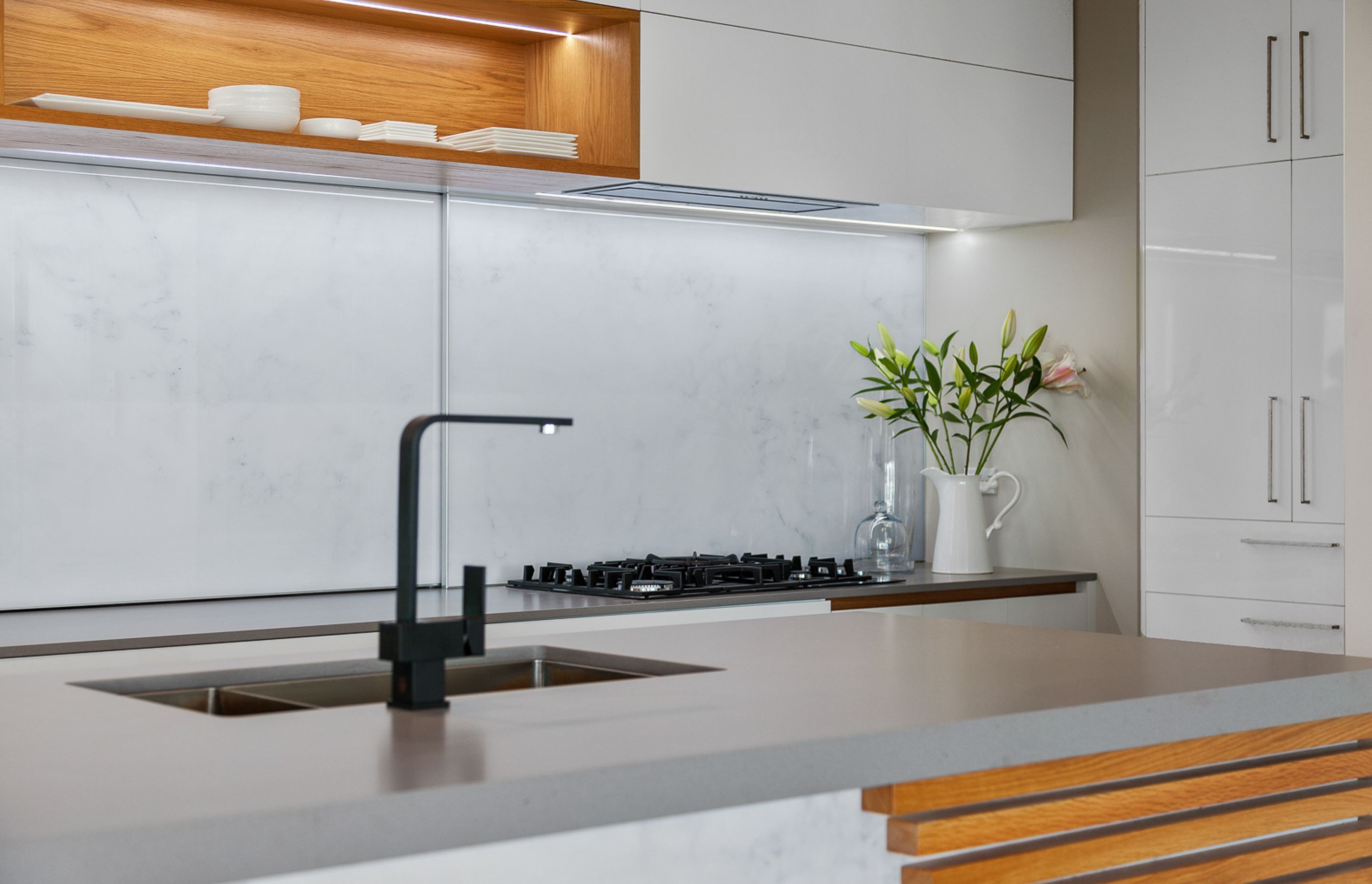 The Oak And Marble Kitchen