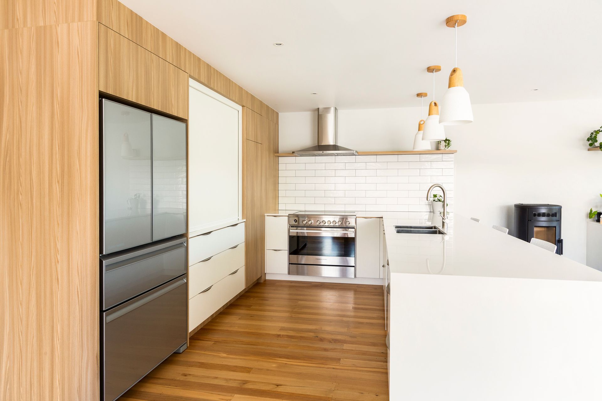 Bestwood Melamine, Vintage Ash in Timberland Finish. Design by Fiona Vidar, Cooper Webley Ltd.