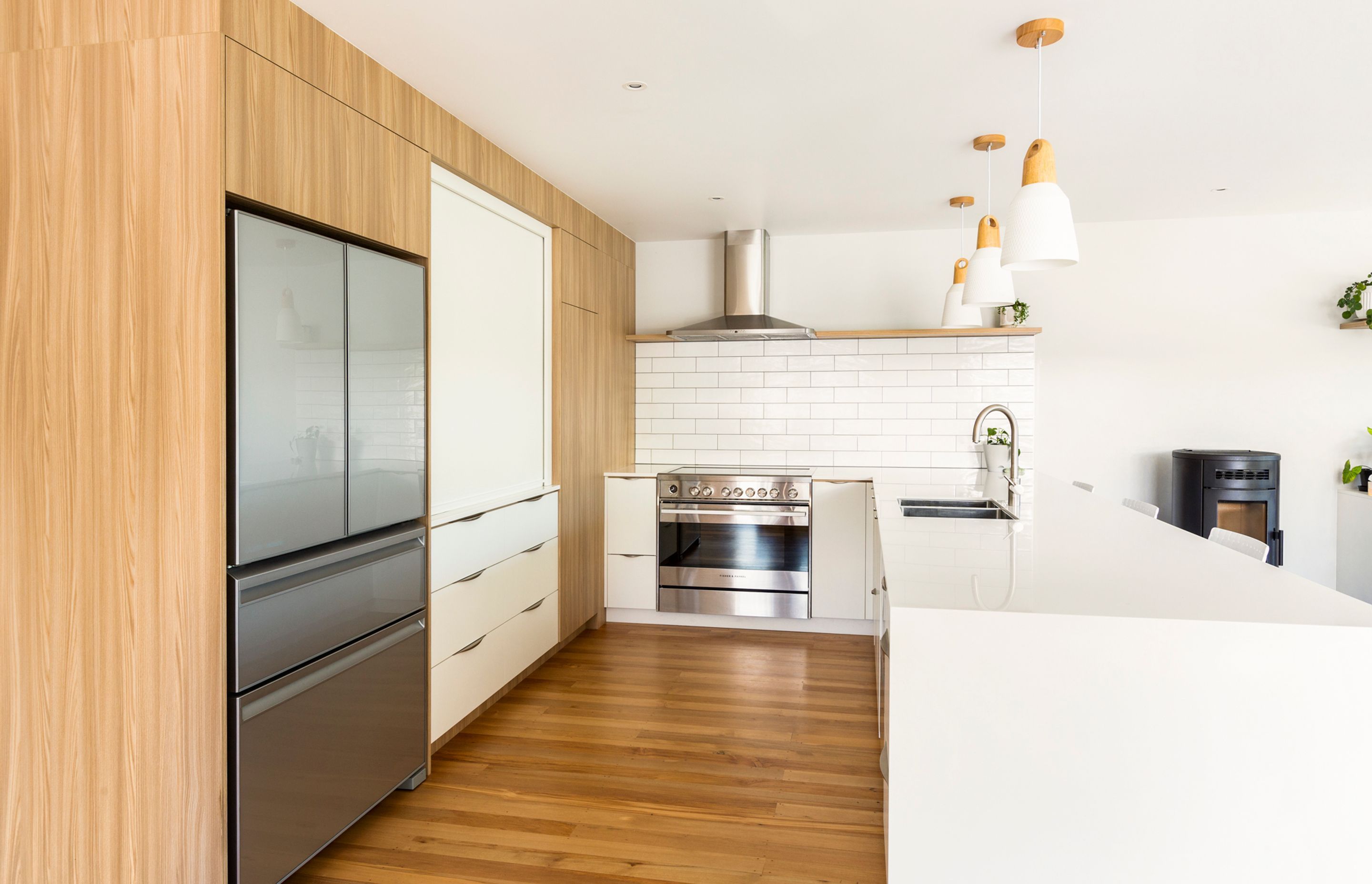 Bestwood Melamine, Vintage Ash in Timberland Finish. Design by Fiona Vidar, Cooper Webley Ltd.