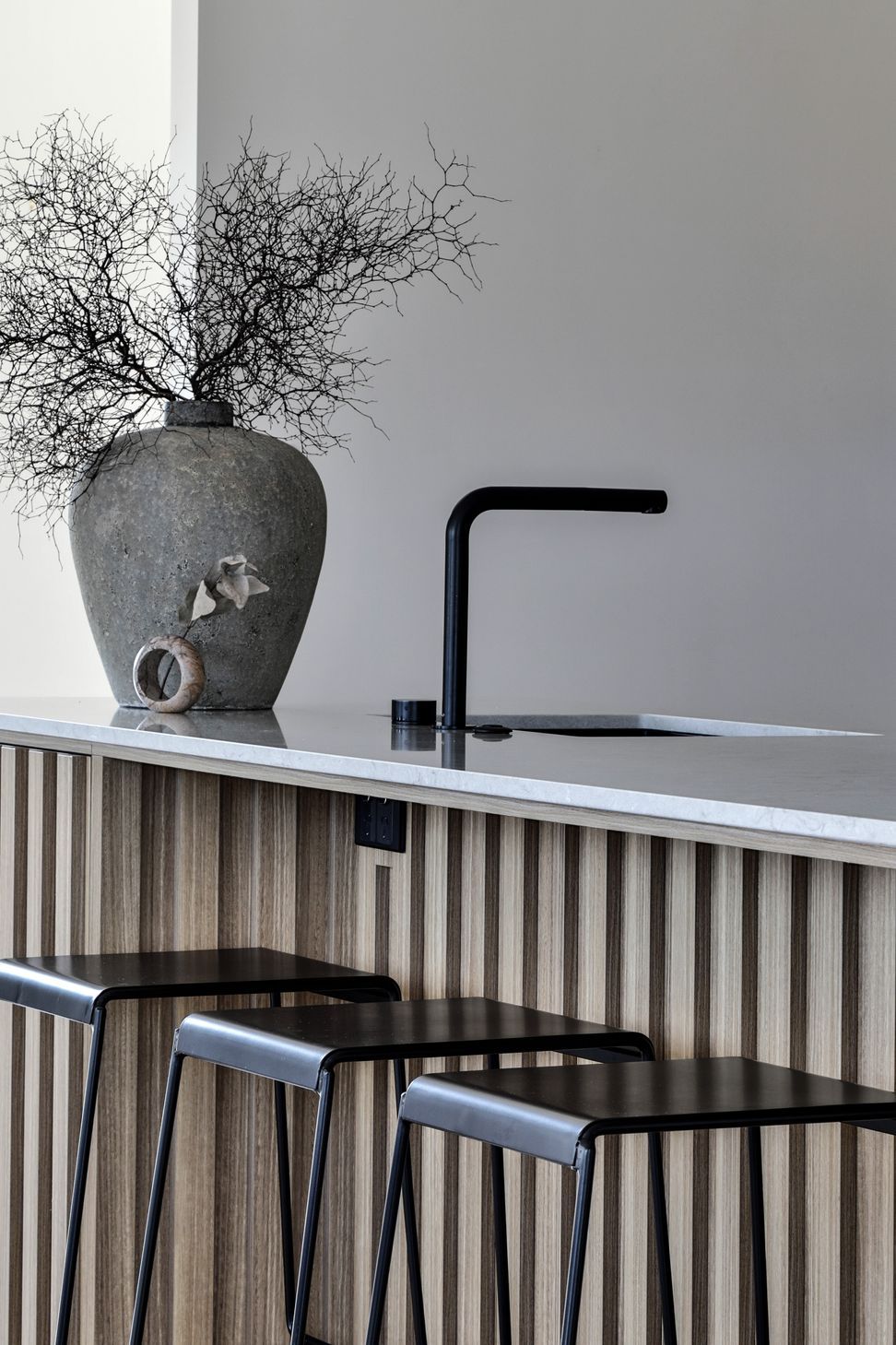 Bestwood Simply Eucalyptus. Design by Michael Murray Studio. Joinery by Kitchen Inspirations.