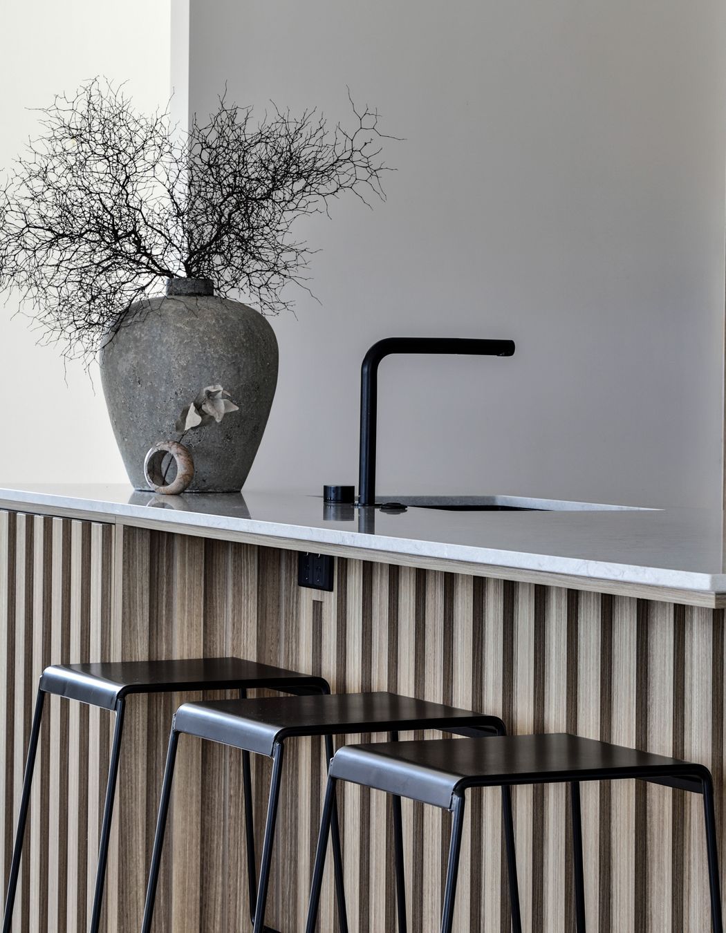 Bestwood Simply Eucalyptus. Design by Michael Murray Studio. Joinery by Kitchen Inspirations.