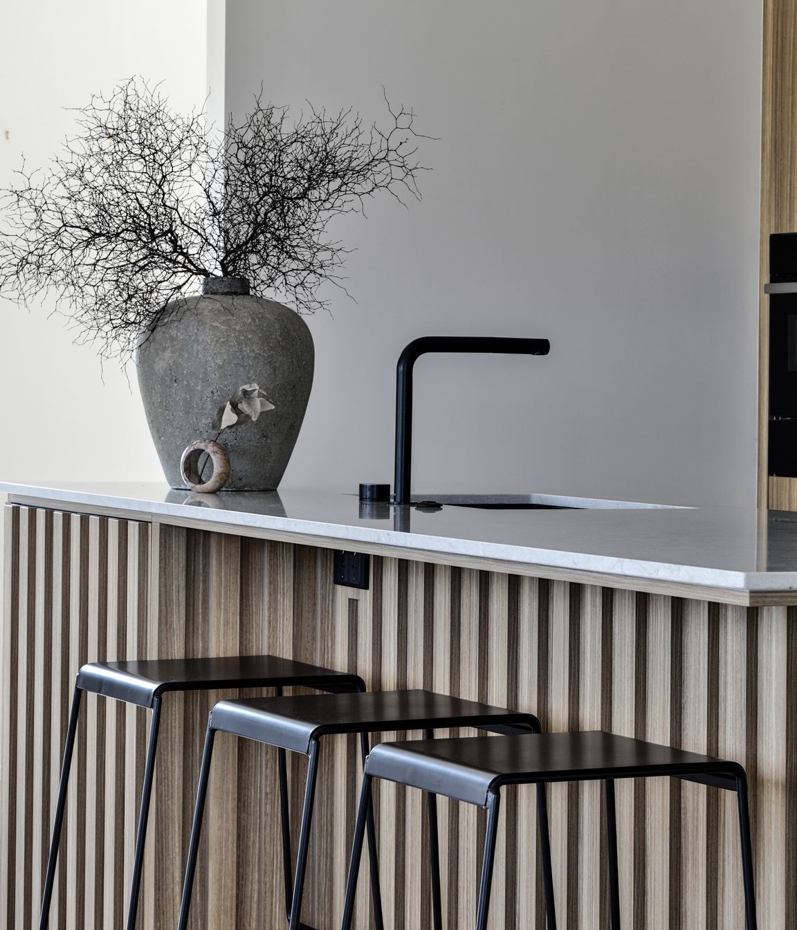 Bestwood Simply Eucalyptus. Design by Michael Murray Studio. Joinery by Kitchen Inspirations.