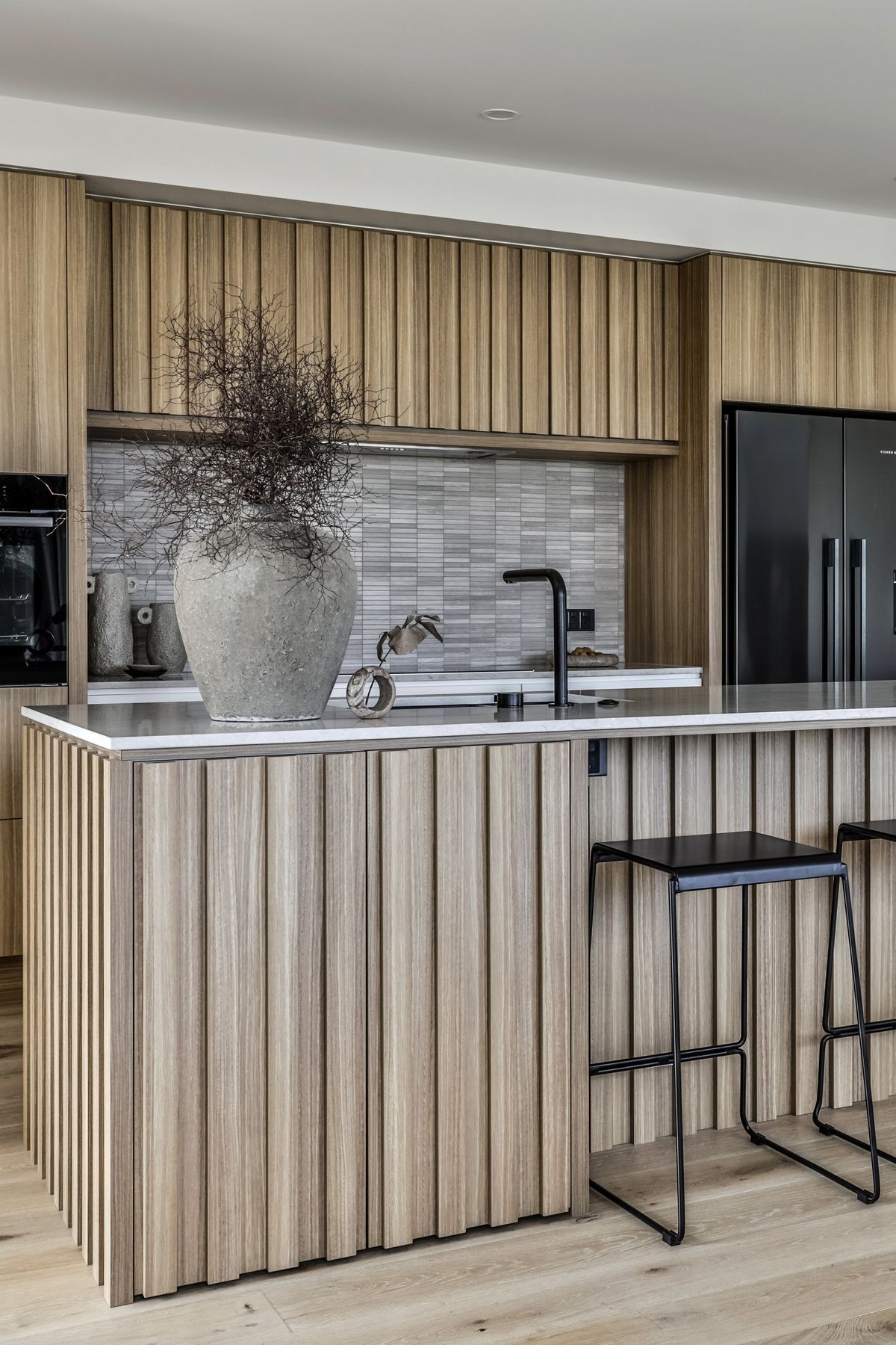 Bestwood Simply Eucalyptus. Design by Michael Murray Studio. Joinery by Kitchen Inspirations.