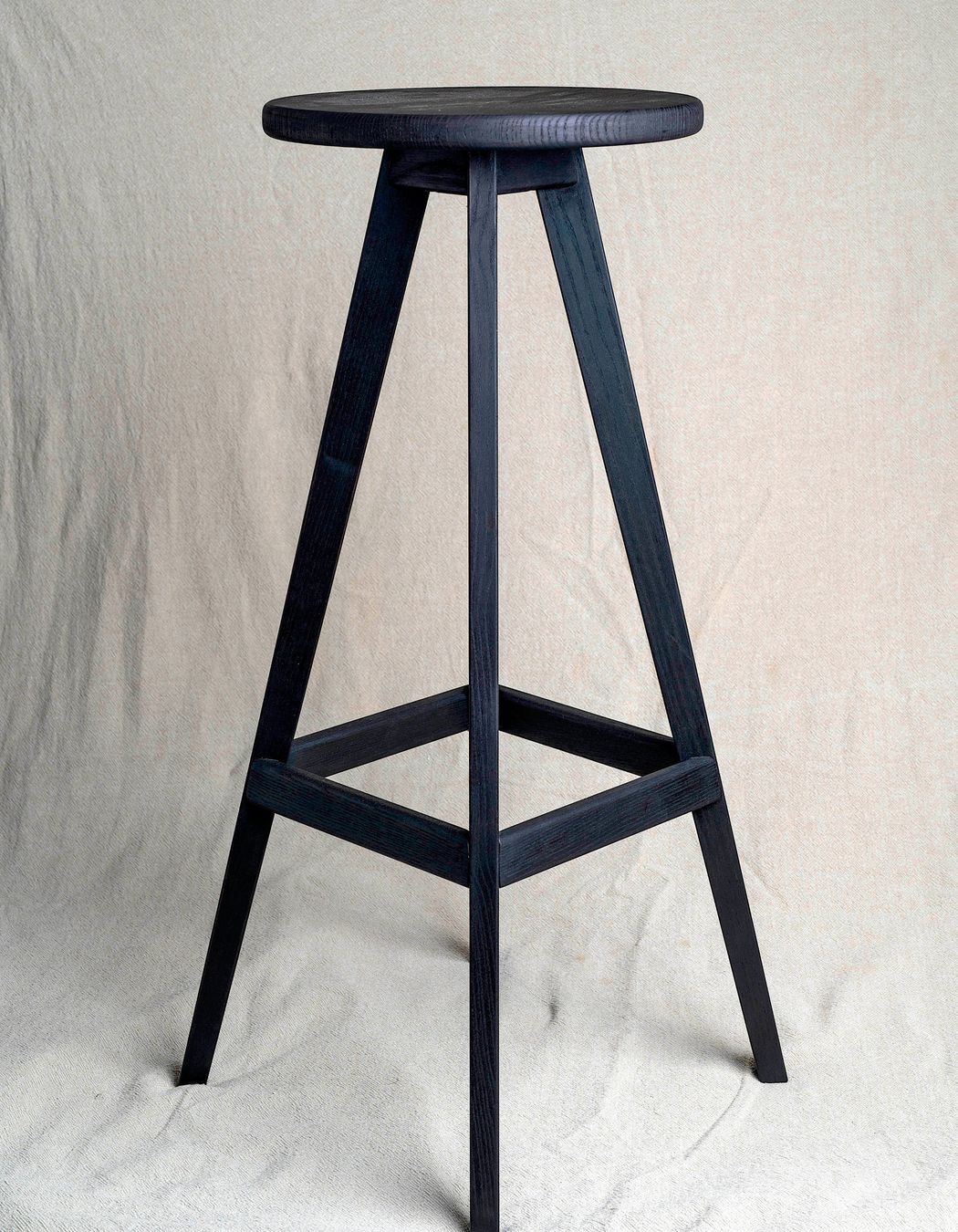 Copenhagen Barstool in Ash - Black stain