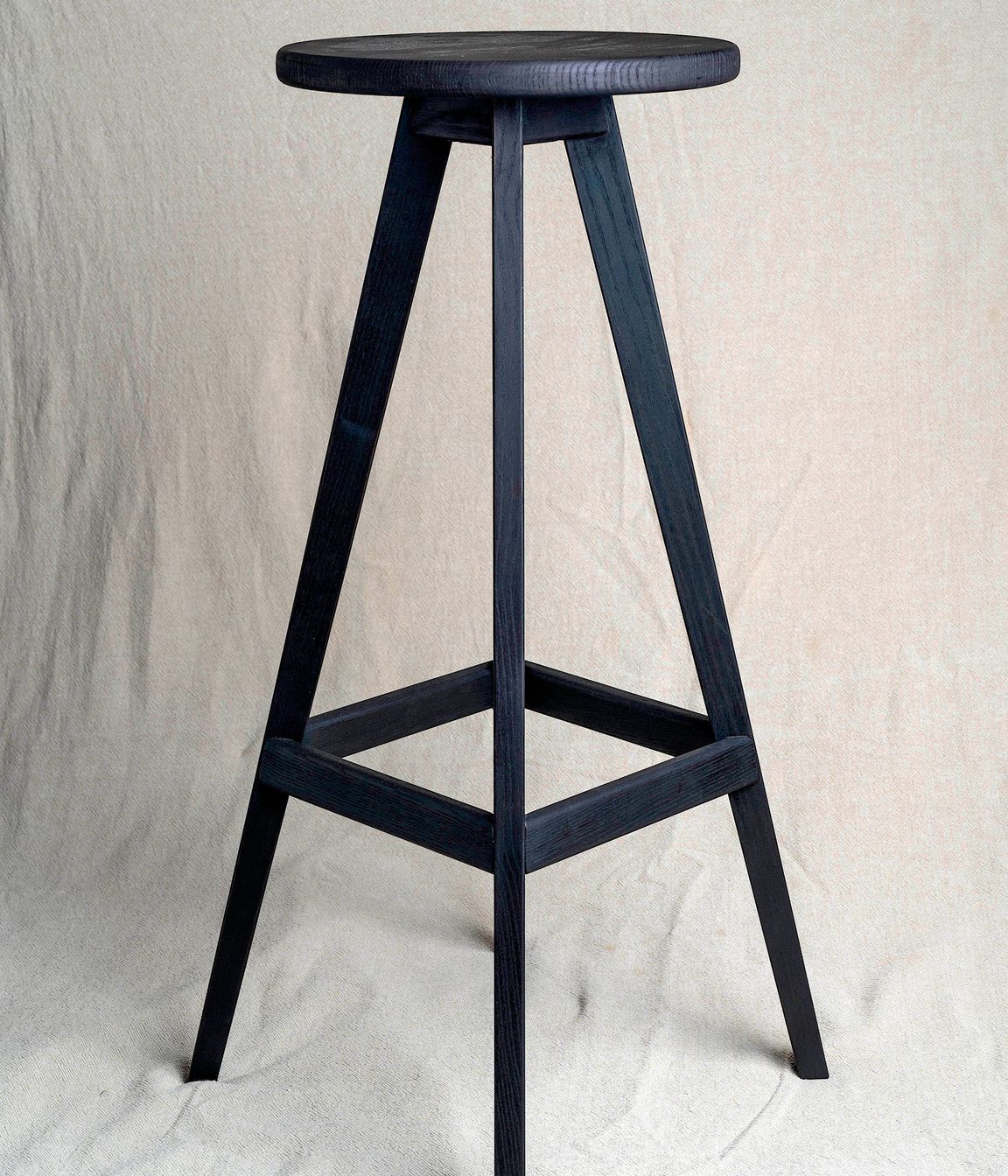 Copenhagen Barstool in Ash - Black stain