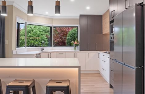 Contemporary Touchtex ZeroLine Kitchen - Burnside