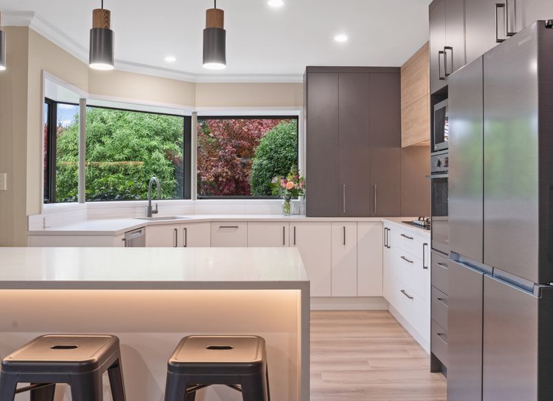 Contemporary Touchtex ZeroLine Kitchen - Burnside