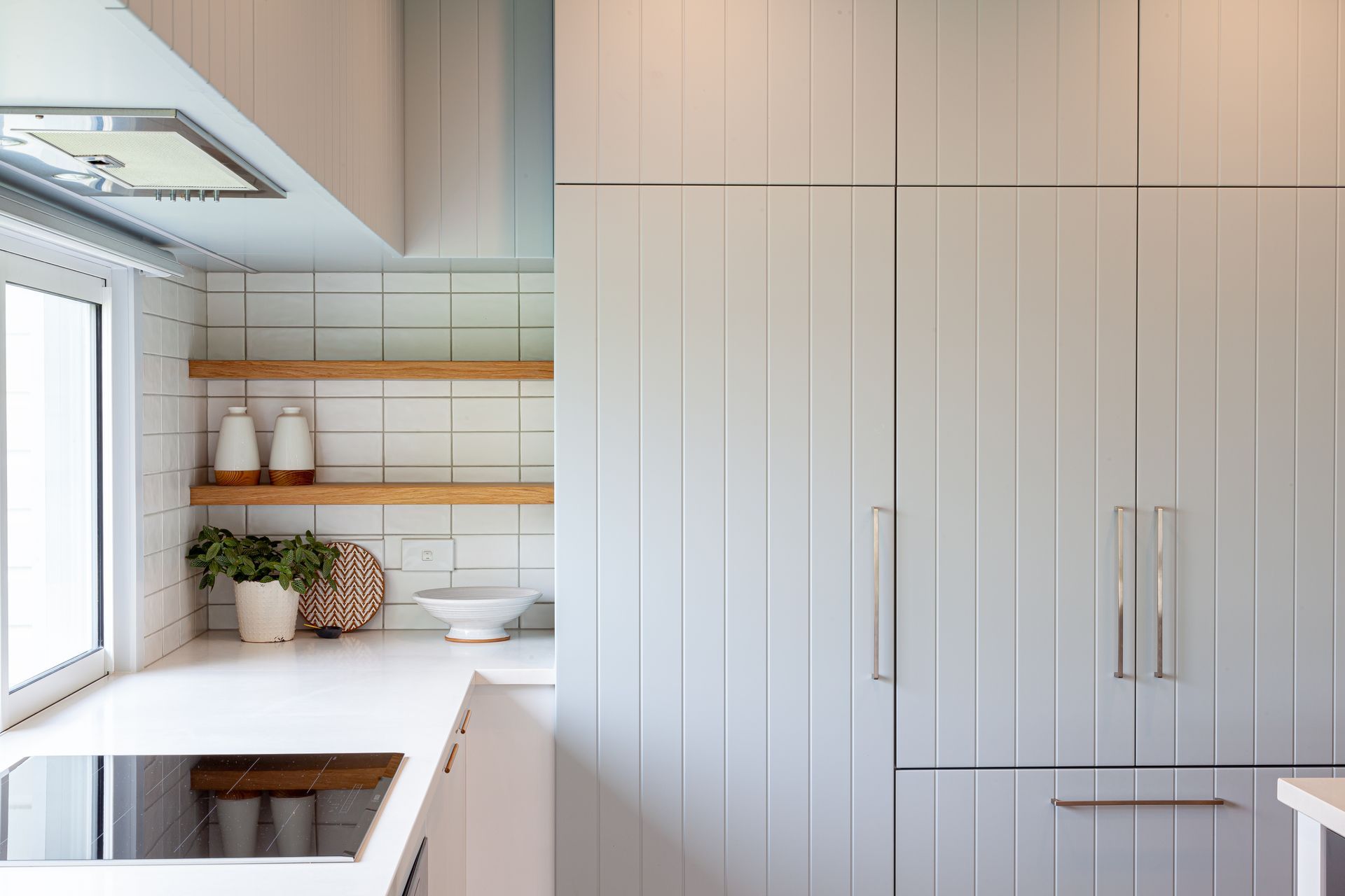 Dezignatek Thermoform, Villa Blue - Matt in Kawhia profile. Design by Michelle McAnulty, Beaver Kitchens