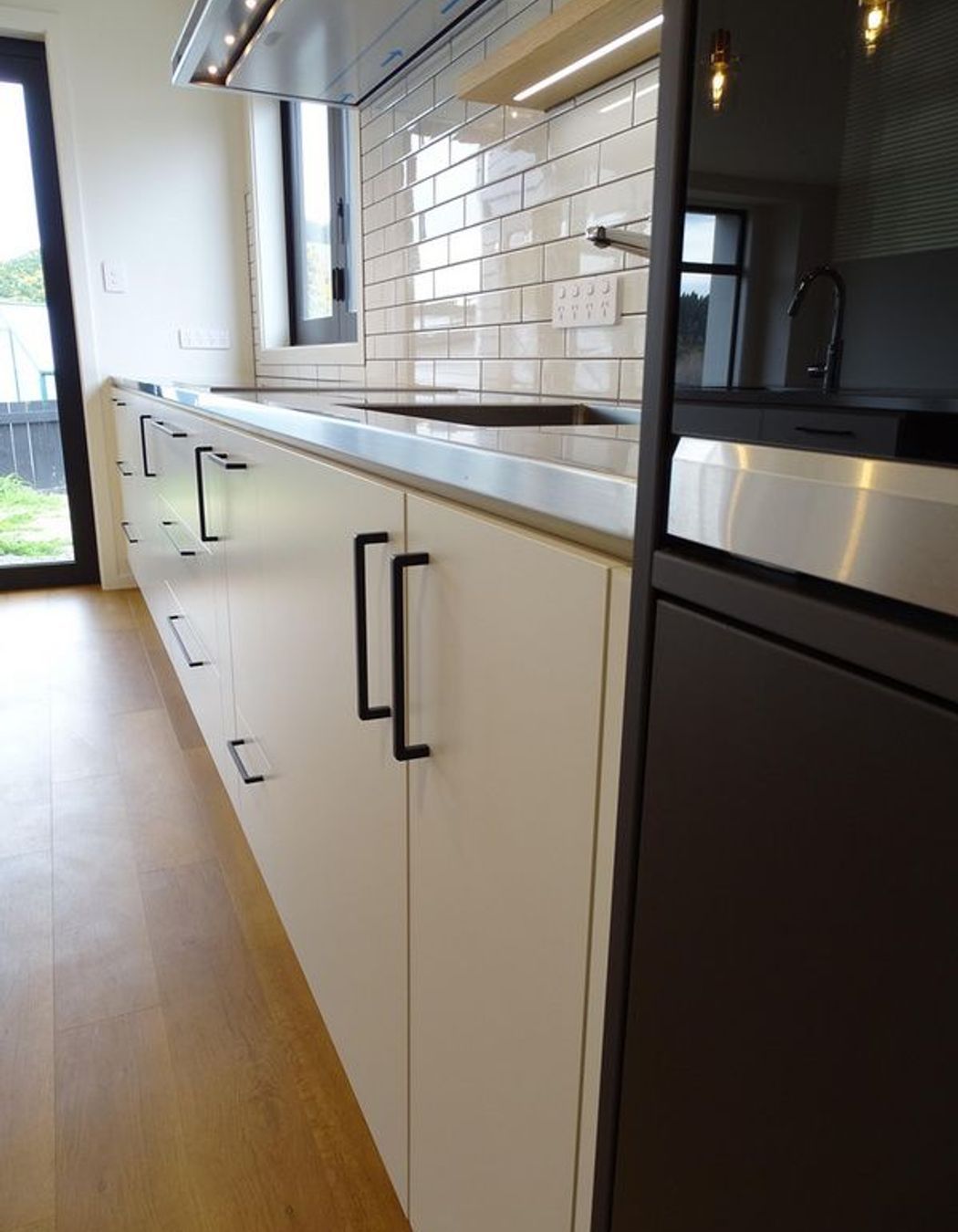 Detail of the kitchen cabinetry