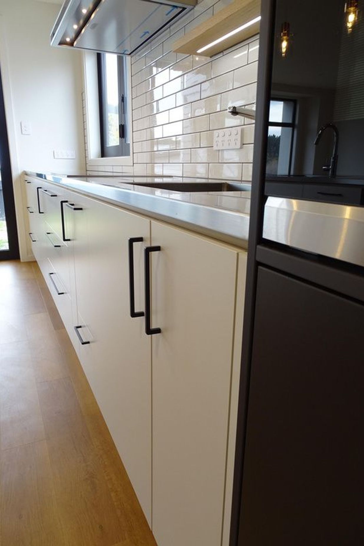 Detail of the kitchen cabinetry