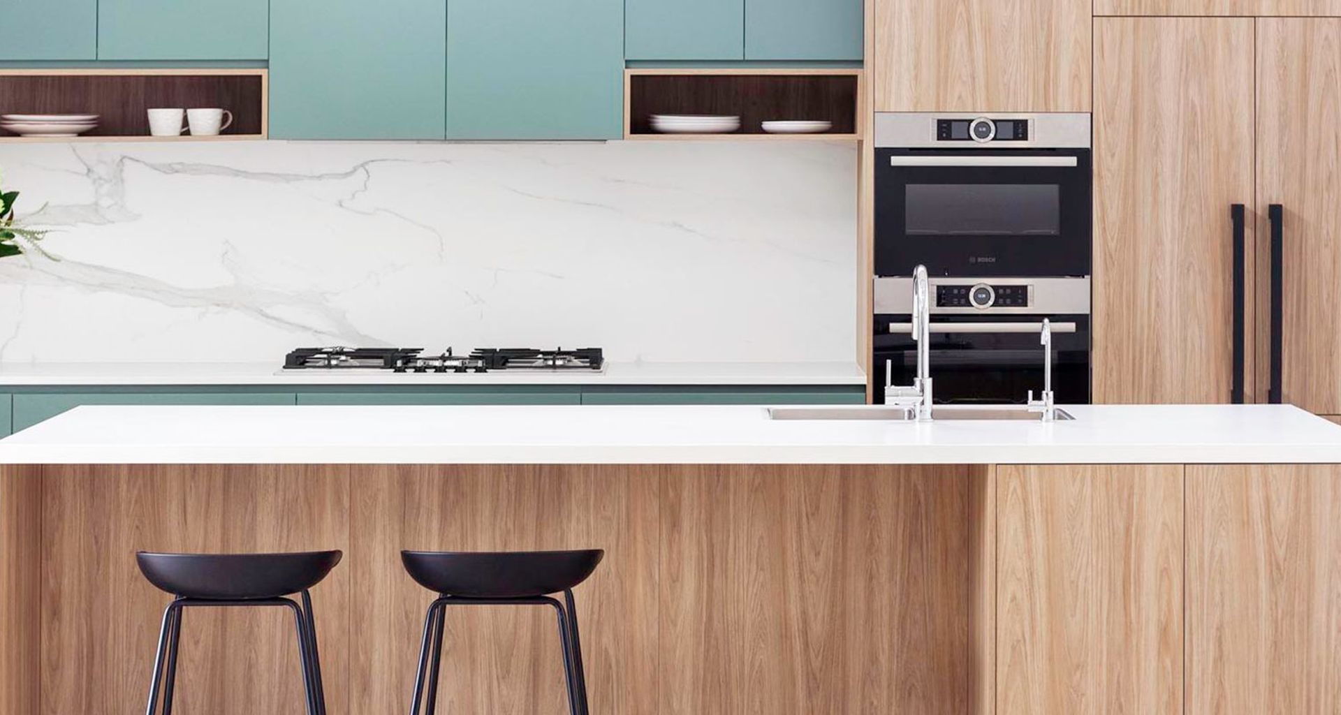 Modern Timber Grain Kitchen, Gladesville banner