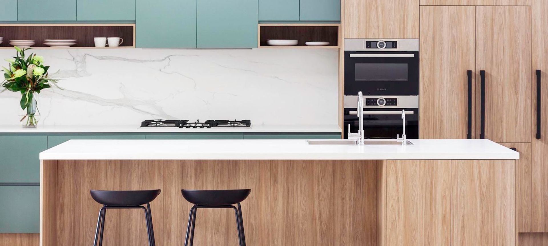 Modern Timber Grain Kitchen, Gladesville banner