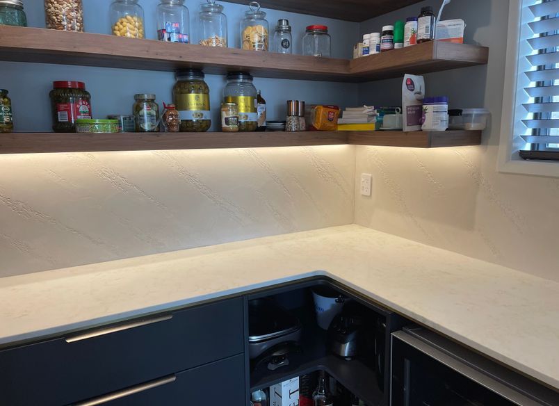 Kitchen and Scullery splashback, Split Stone