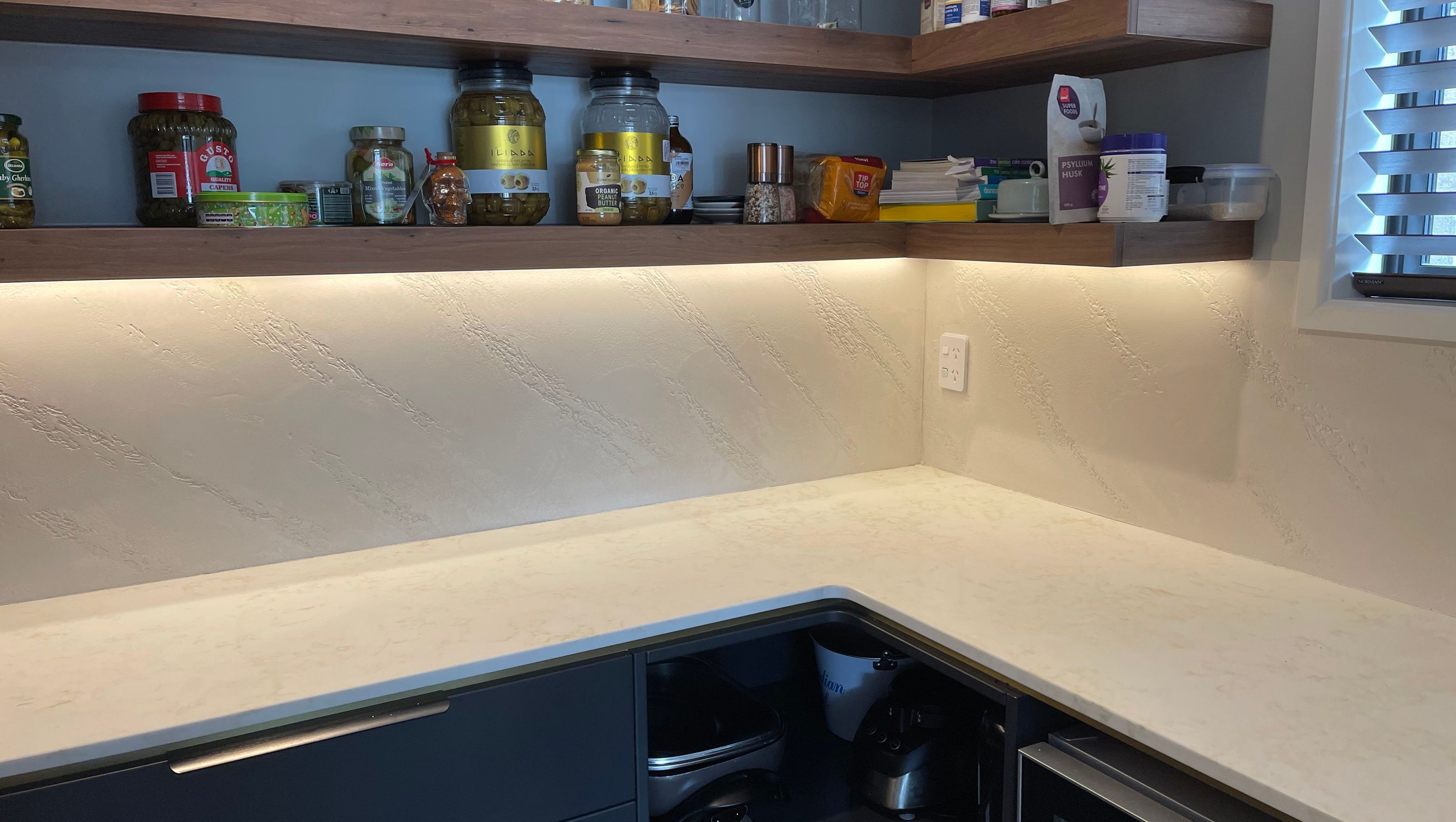 Split Stone Splashback
