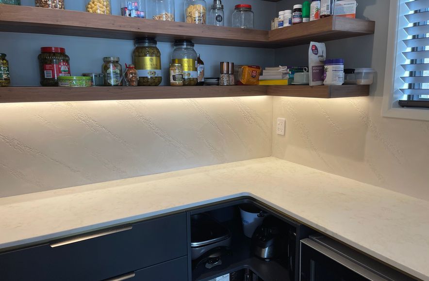 Kitchen and Scullery splashback, Split Stone