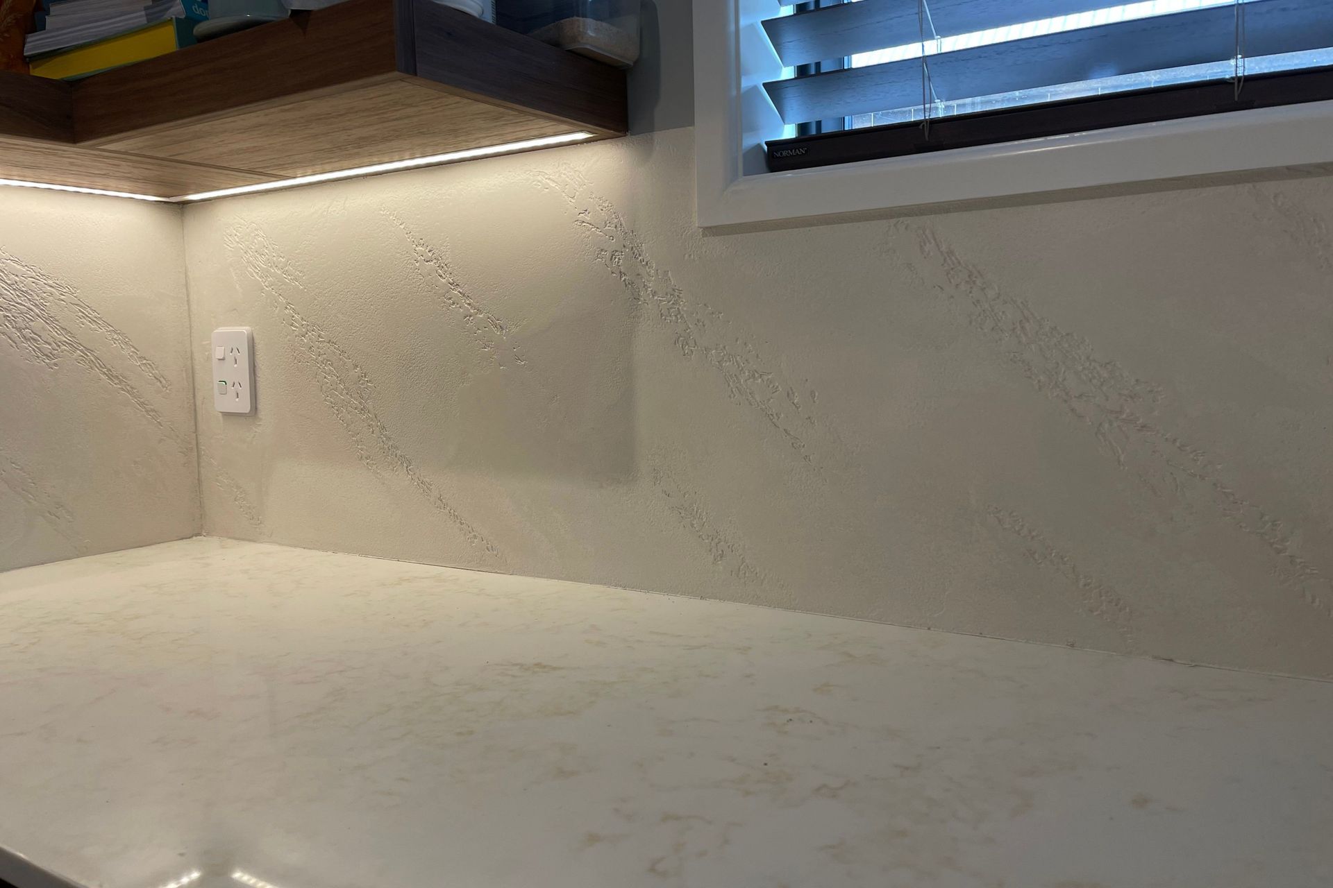 Kitchen and Scullery splashback, Split Stone